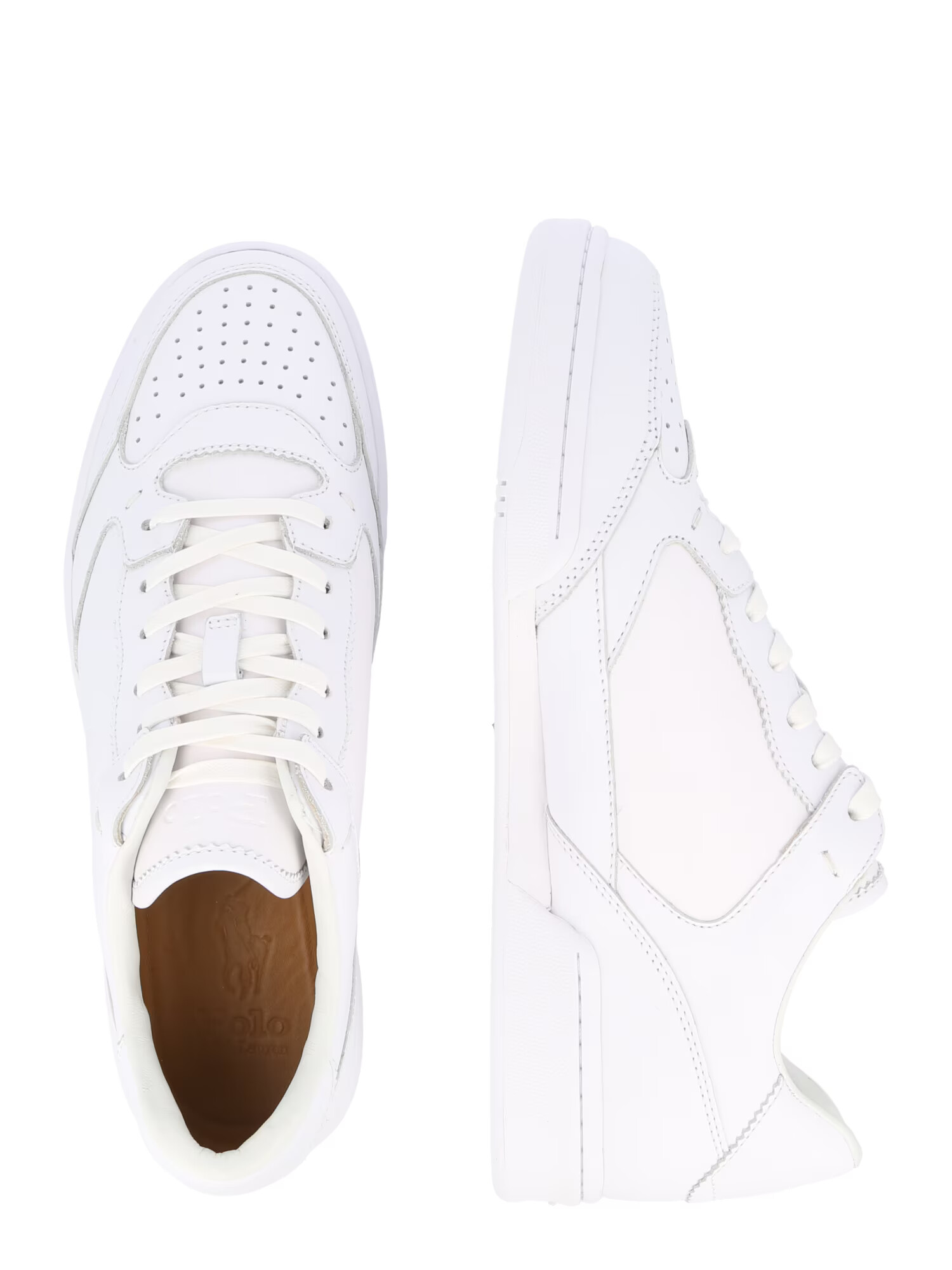 Polo Ralph Lauren Nizke superge 'POLO CRT LUX-SNEAKERS-LOW TOP LACE' bela - Pepit.si