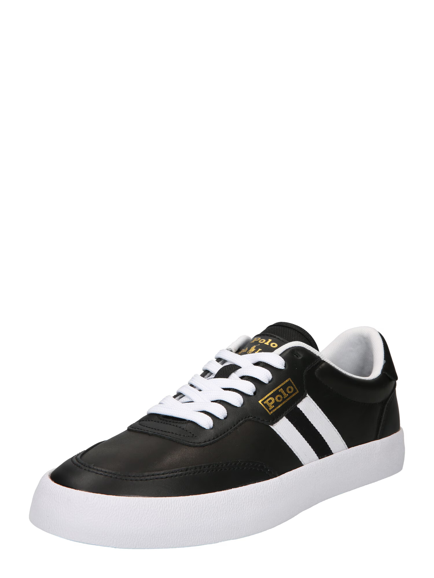 Polo Ralph Lauren Nizke superge 'COURT VLC-SNEAKERS-LOW TOP LAC' zlata / črna / bela - Pepit.si