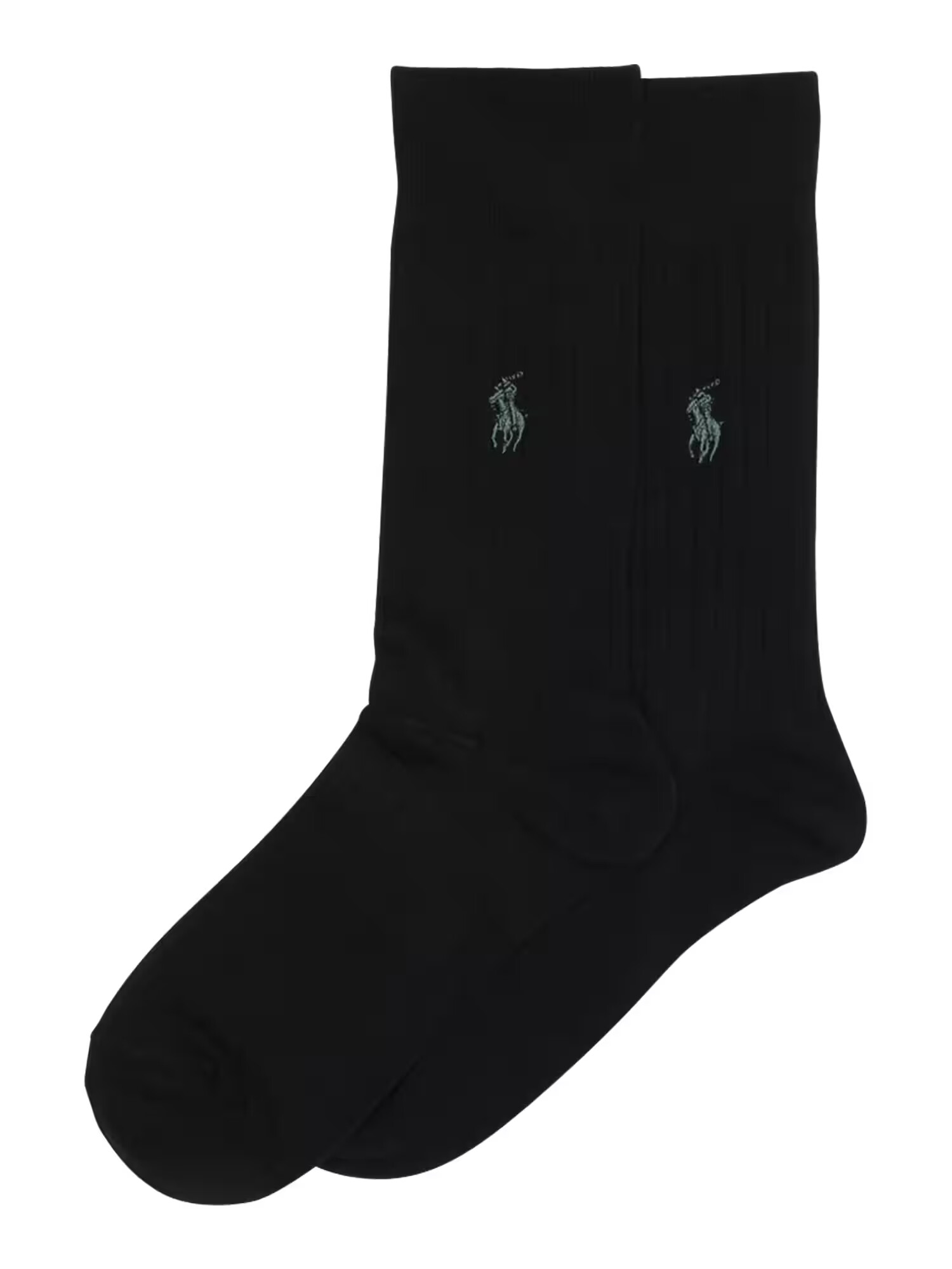 Polo Ralph Lauren Nogavice 'RIB EGYPTIAN-SOCKS-2 PACK' črna - Pepit.si