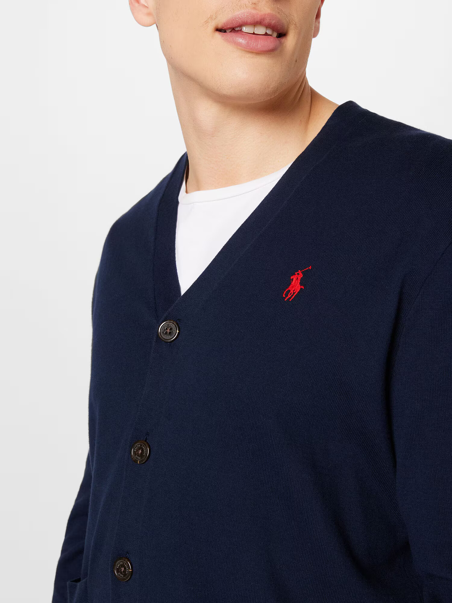 Polo Ralph Lauren Pletena jopa mornarska / rdeča - Pepit.si