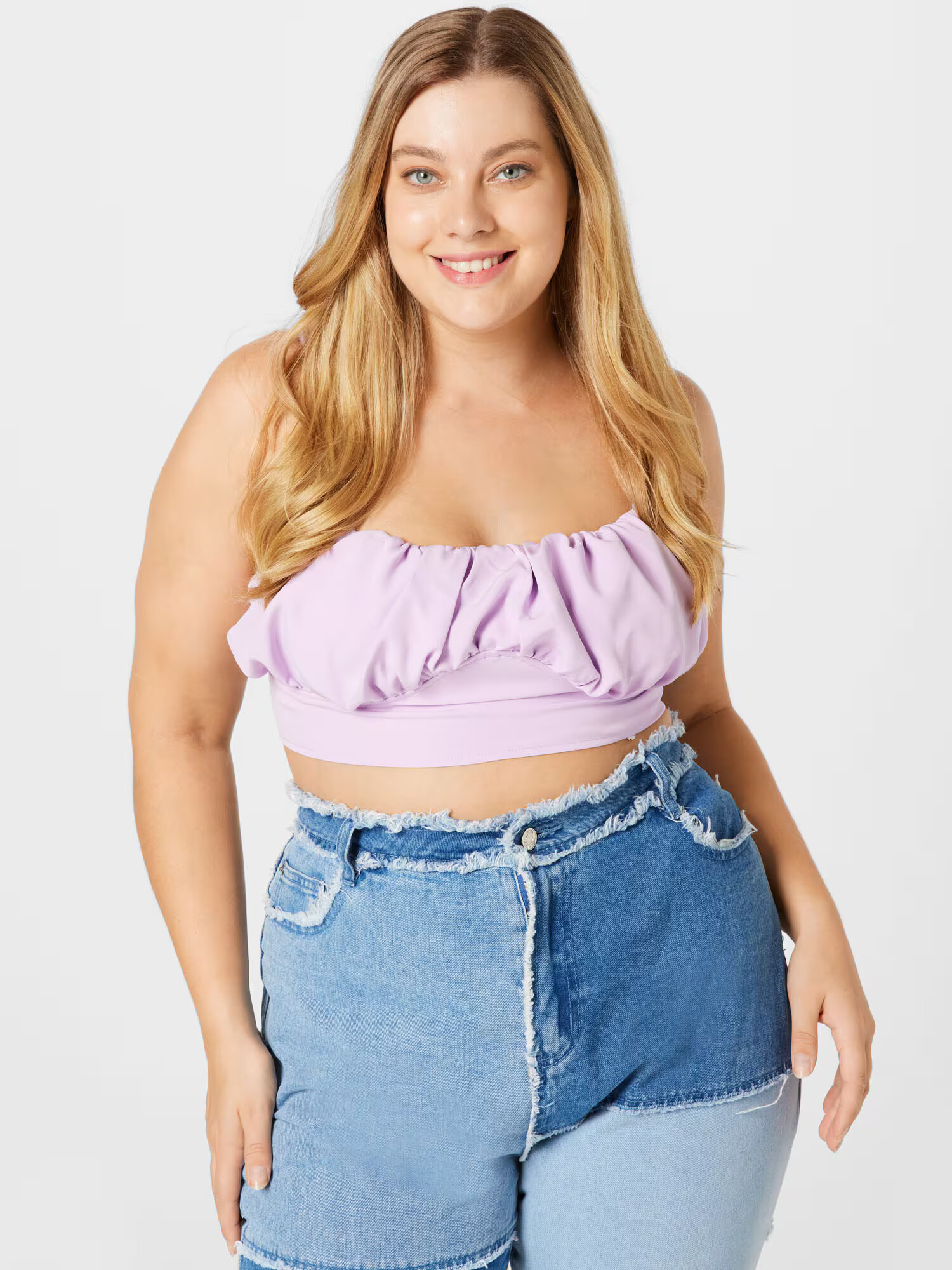 Public Desire Curve Top pastelno lila - Pepit.si