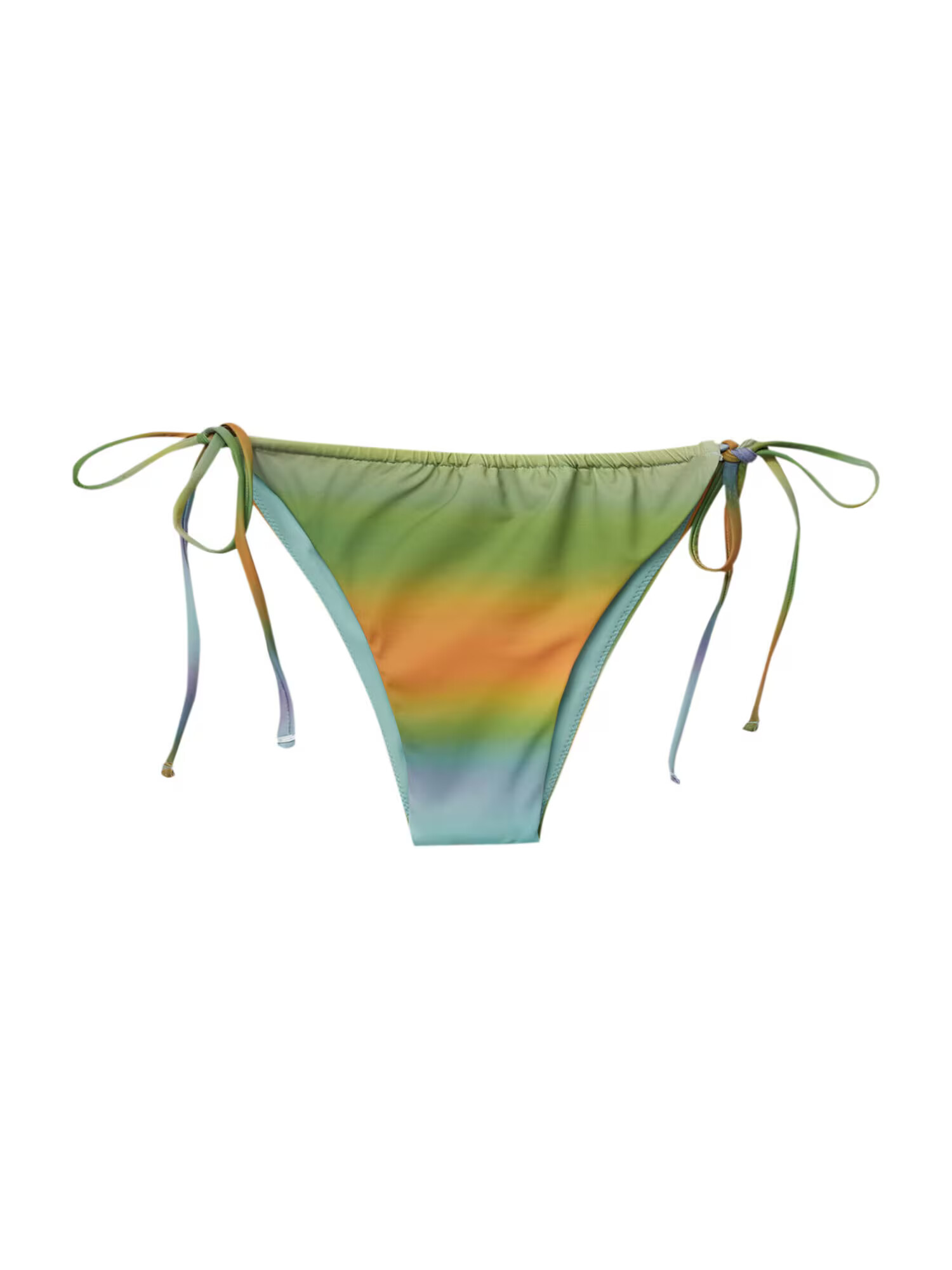 Pull&Bear Bikini hlačke modra / gorčica / zelena / oranžna - Pepit.si