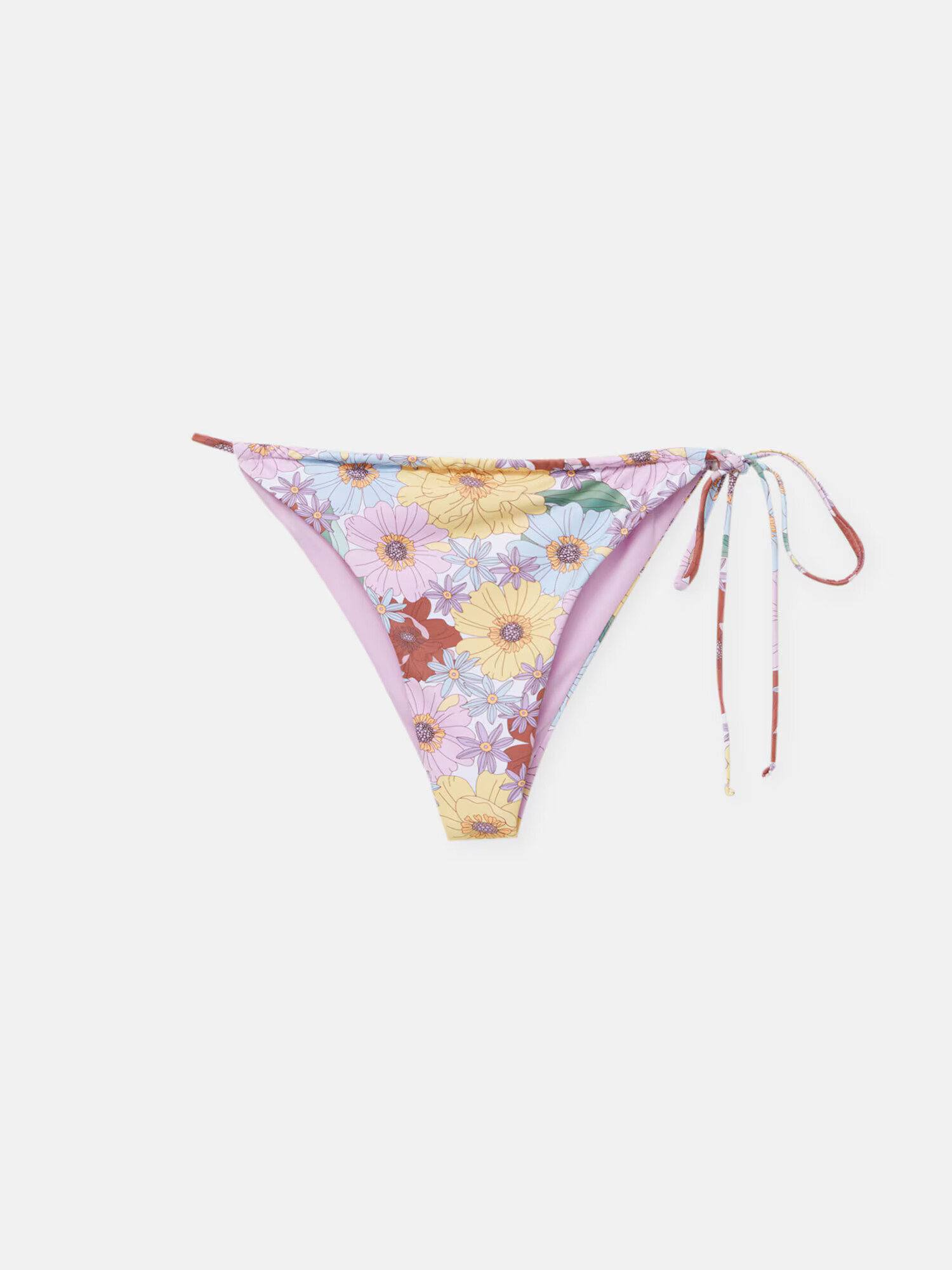 Pull&Bear Bikini hlačke modra / svetlo modra / svetlo rumena / lila - Pepit.si