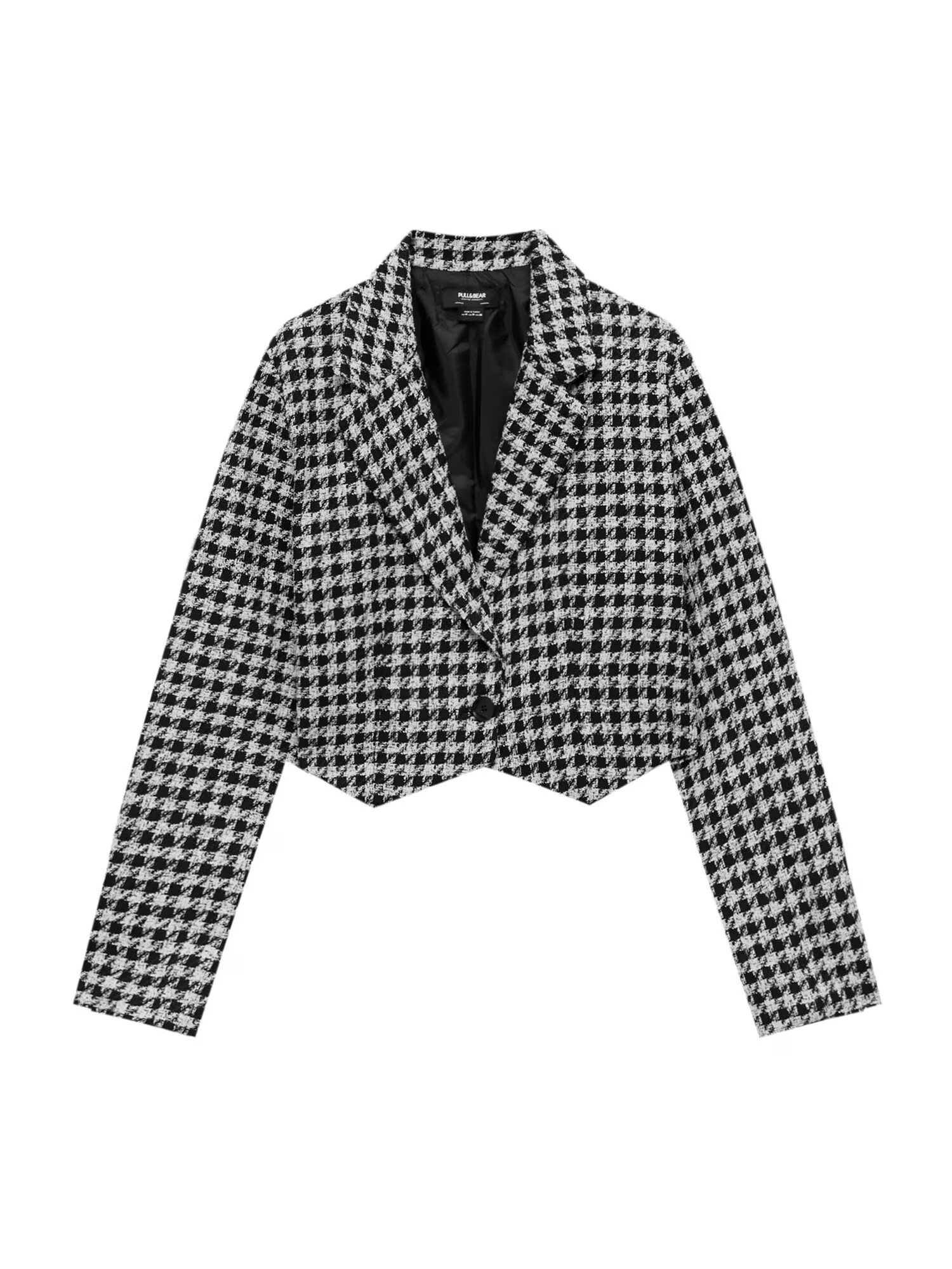 Pull&Bear Blazer črna / bela - Pepit.si