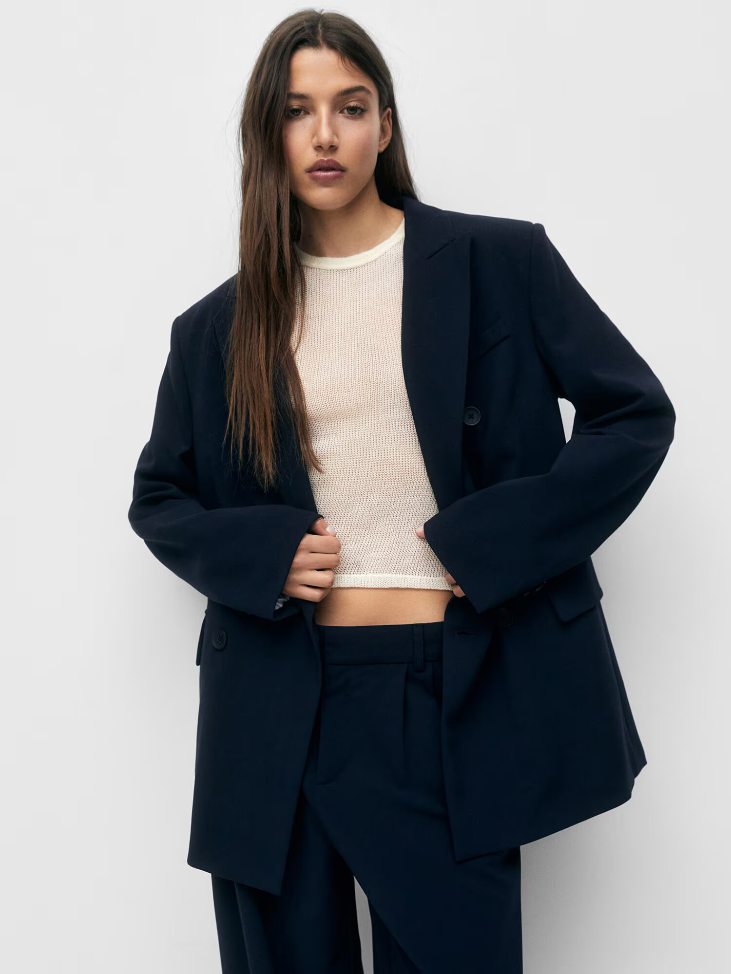 Pull&Bear Blazer mornarska - Pepit.si