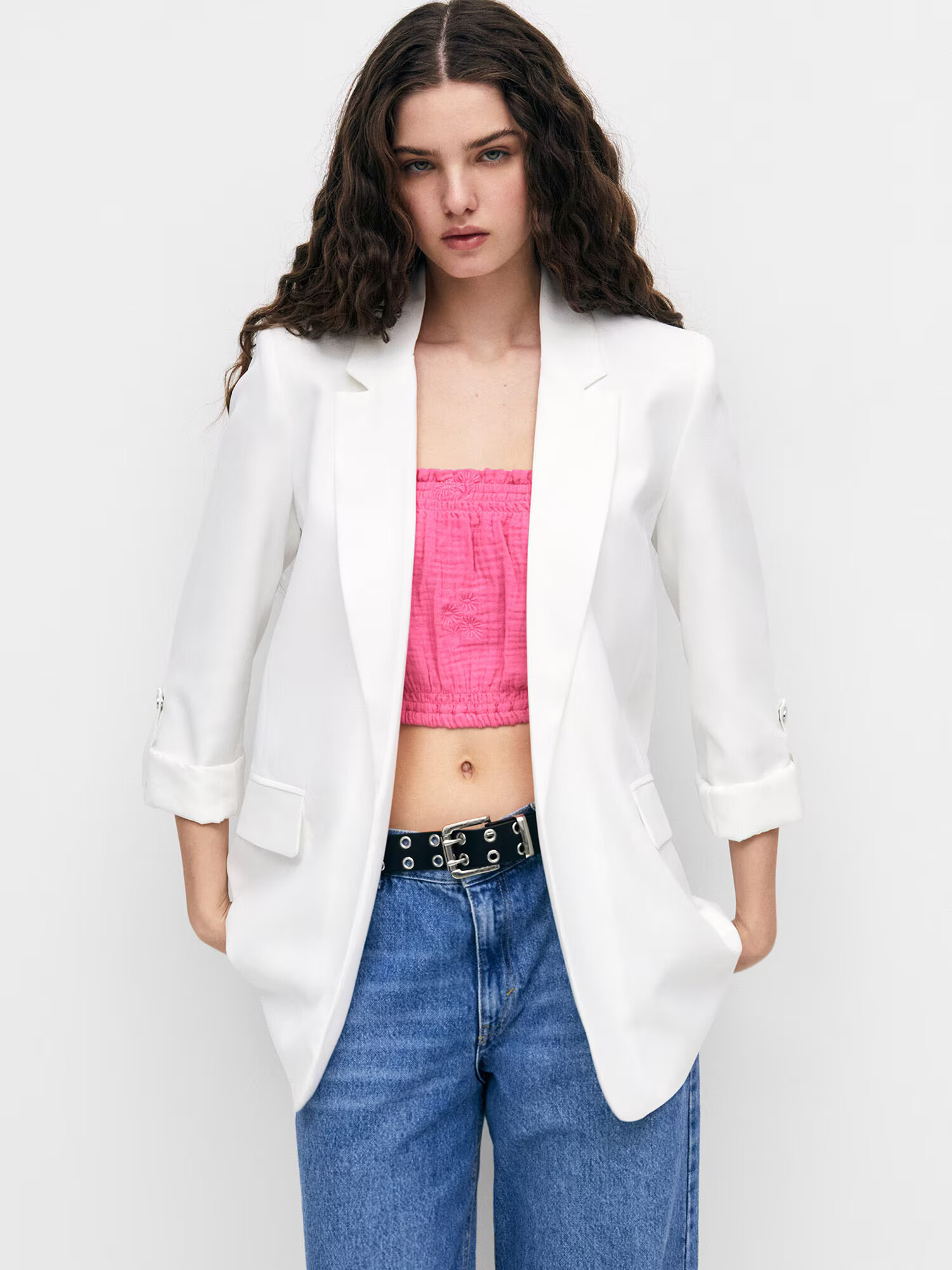 Pull&Bear Blazer off-bela - Pepit.si