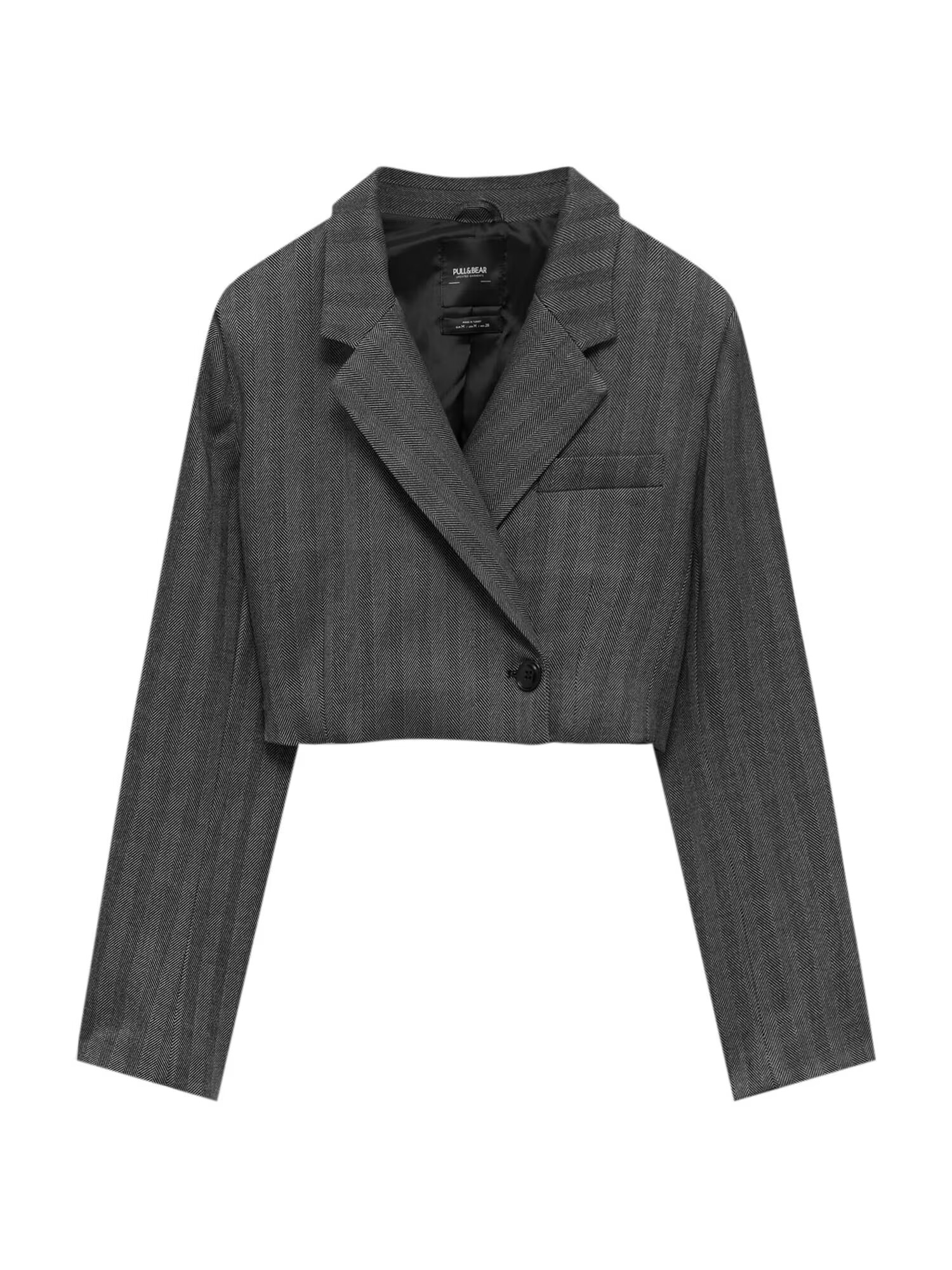 Pull&Bear Blazer temno siva / črna - Pepit.si