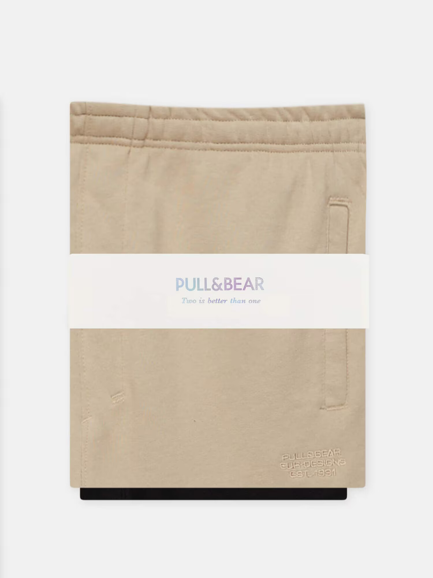 Pull&Bear Hlače bež / črna - Pepit.si