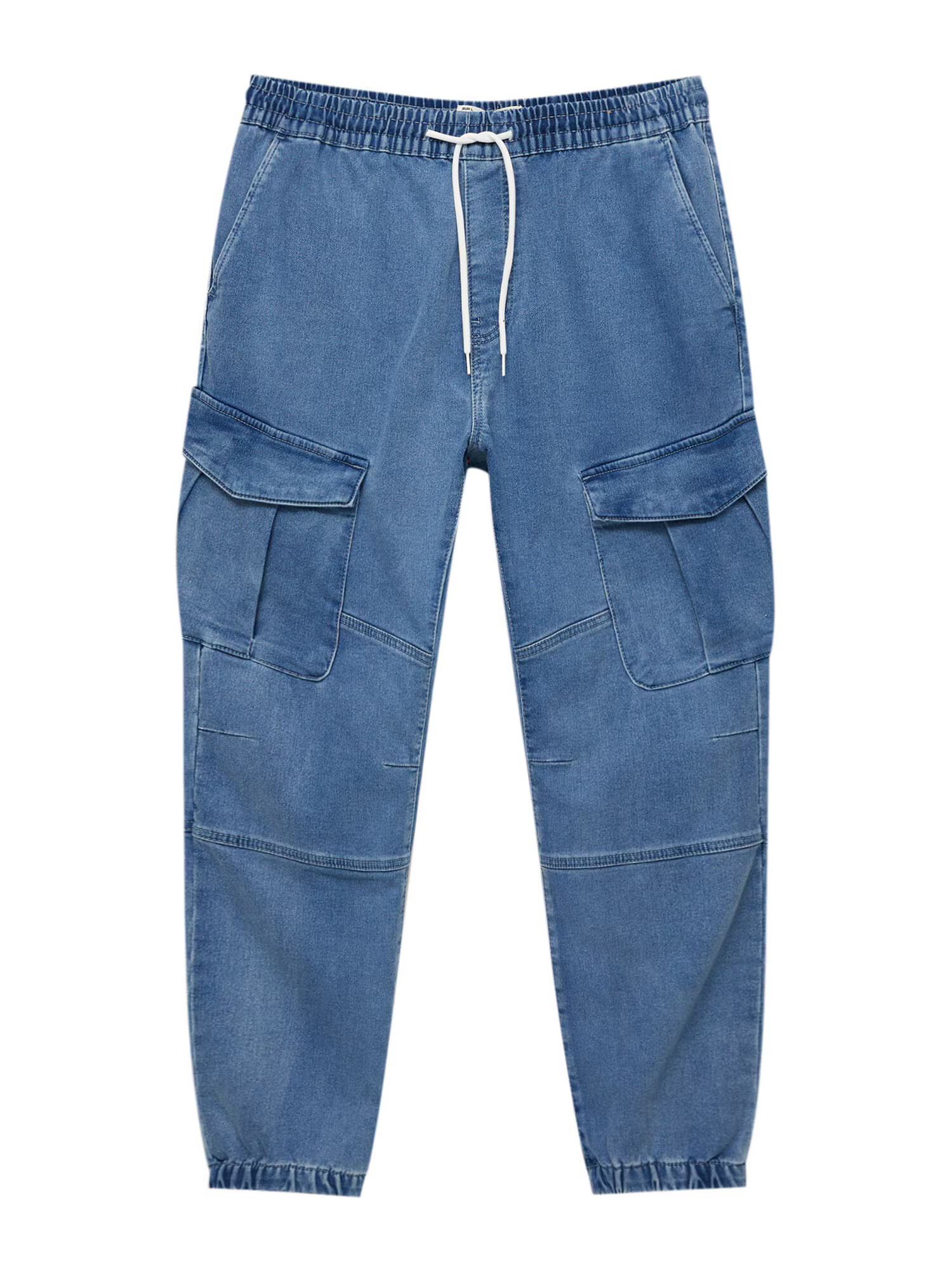 Pull&Bear Kargo kavbojke moder denim - Pepit.si