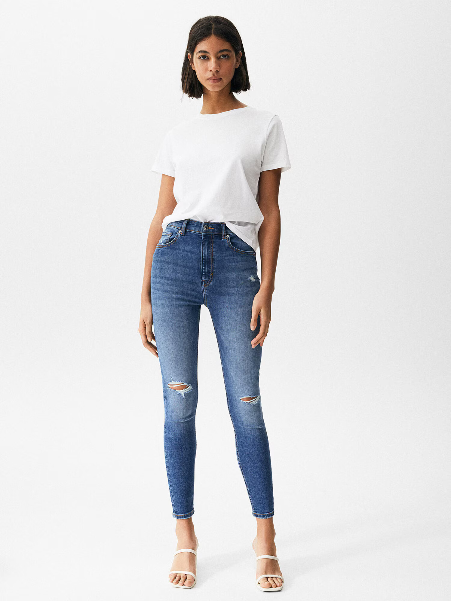 Pull&Bear Kavbojke moder denim - Pepit.si