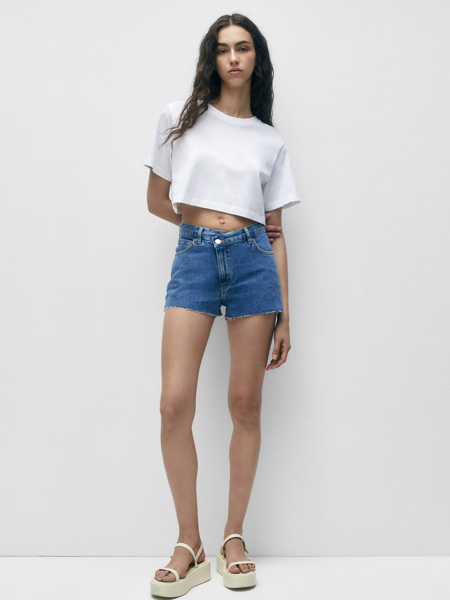 Pull&Bear Kavbojke moder denim - Pepit.si