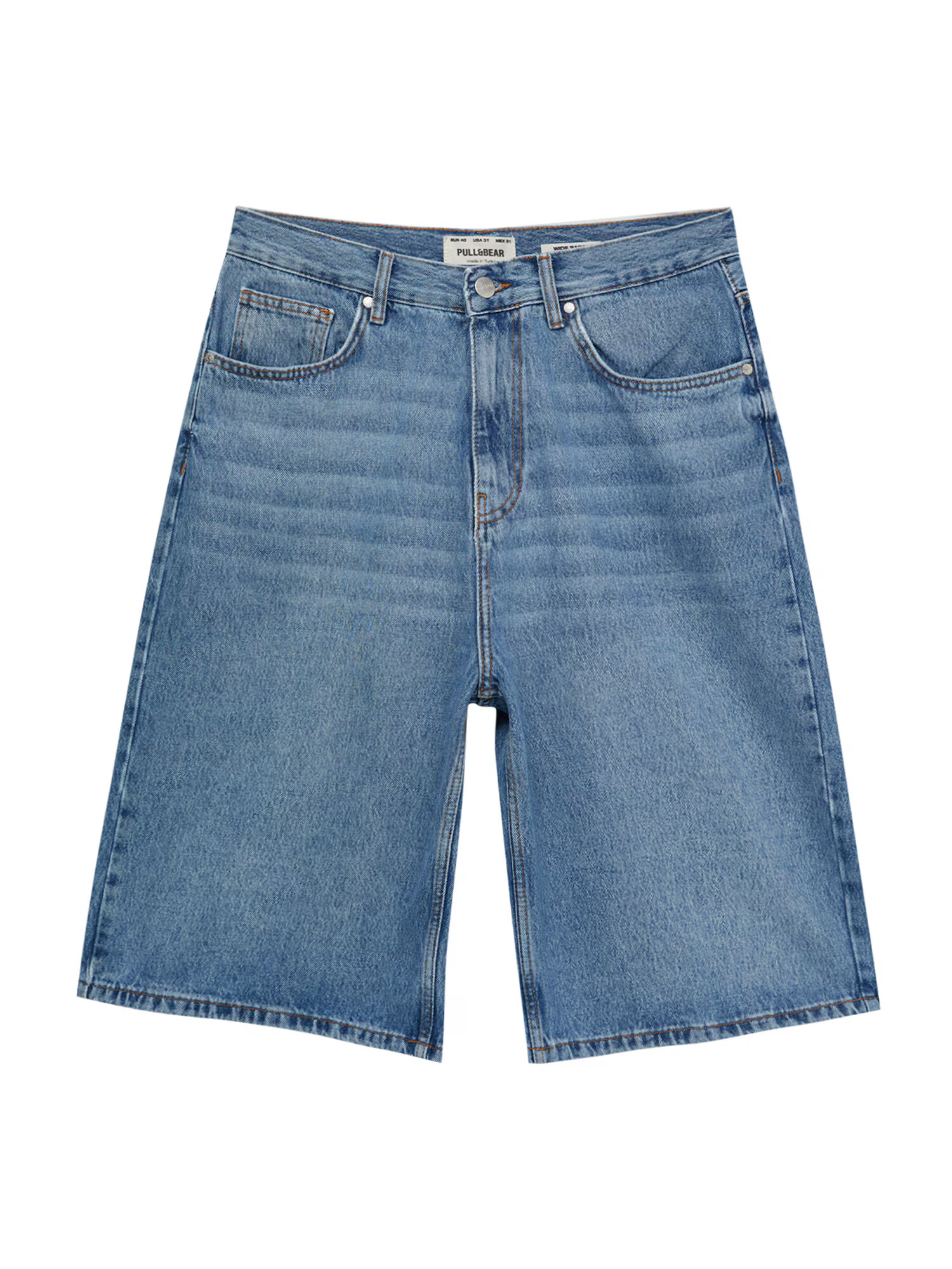 Pull&Bear Kavbojke moder denim - Pepit.si