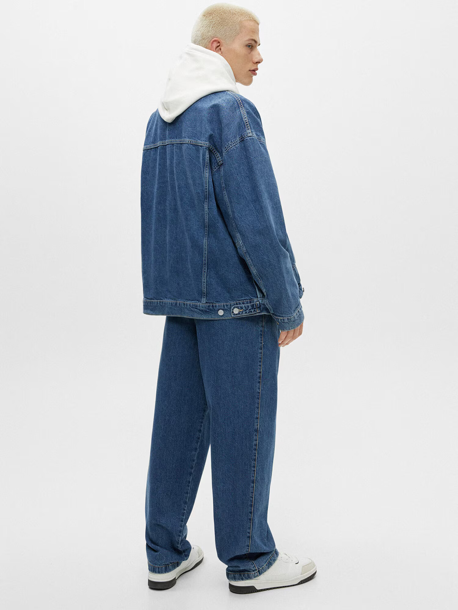 Pull&Bear Kavbojke moder denim - Pepit.si