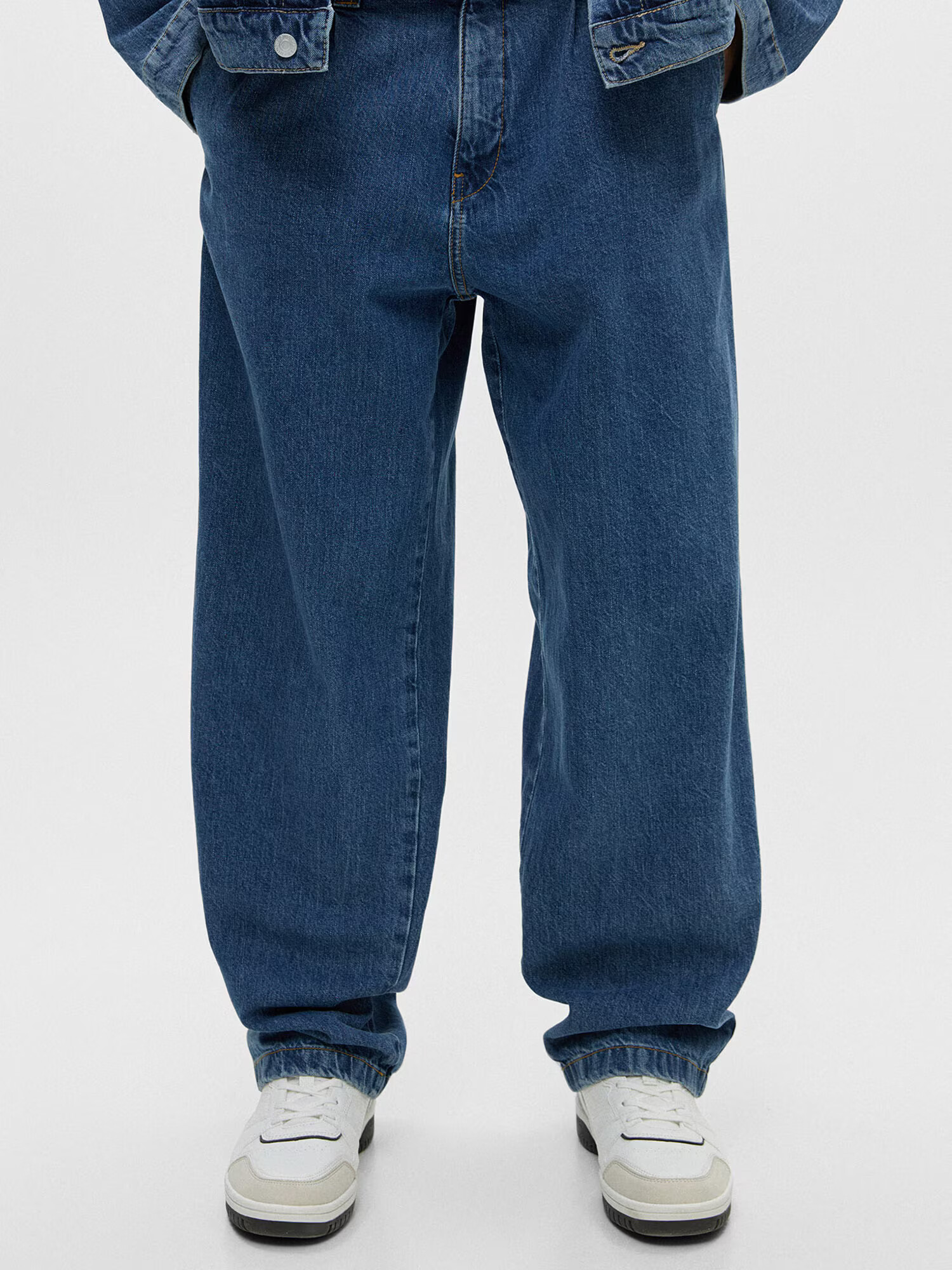 Pull&Bear Kavbojke moder denim - Pepit.si