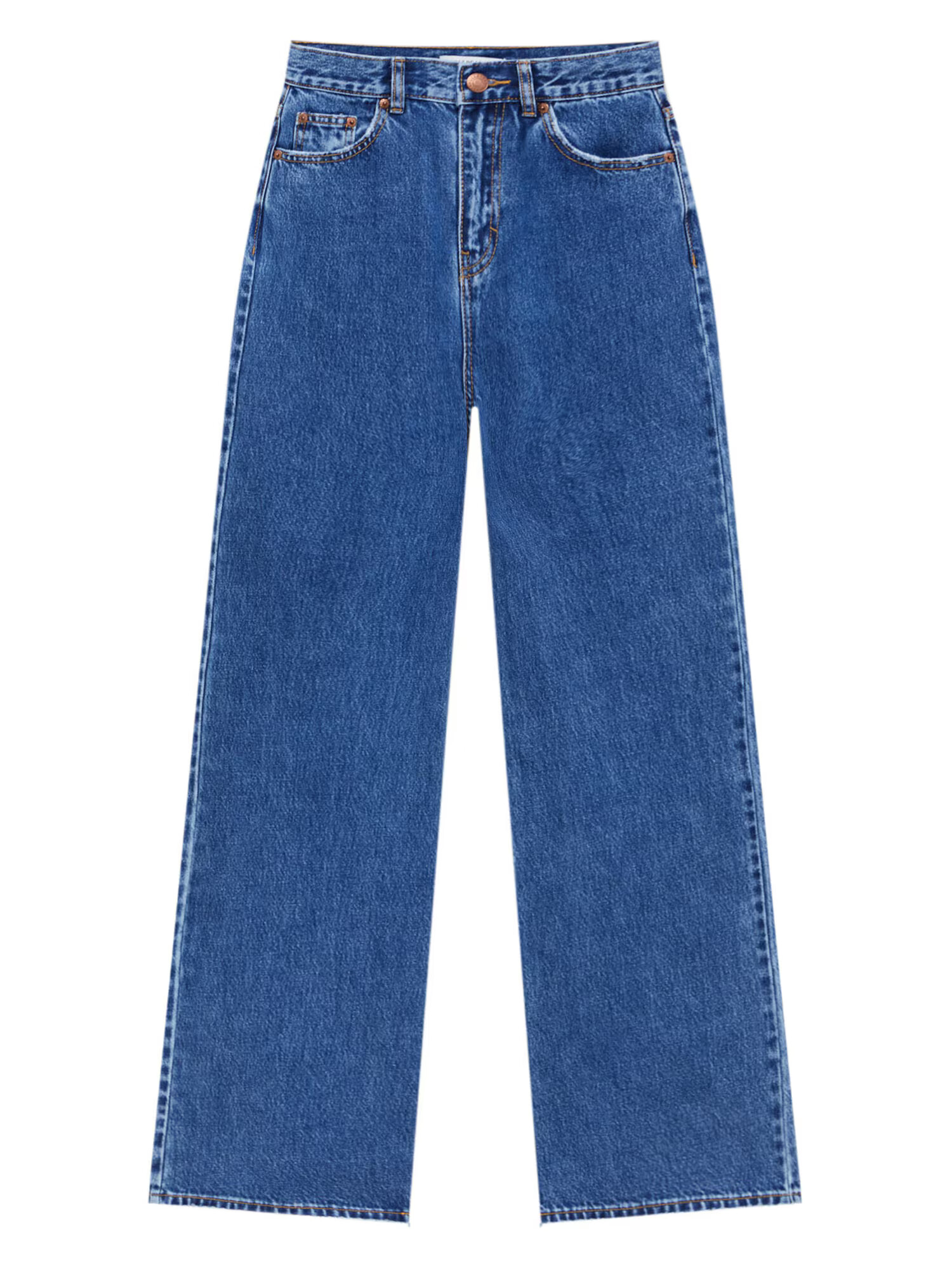 Pull&Bear Kavbojke moder denim - Pepit.si