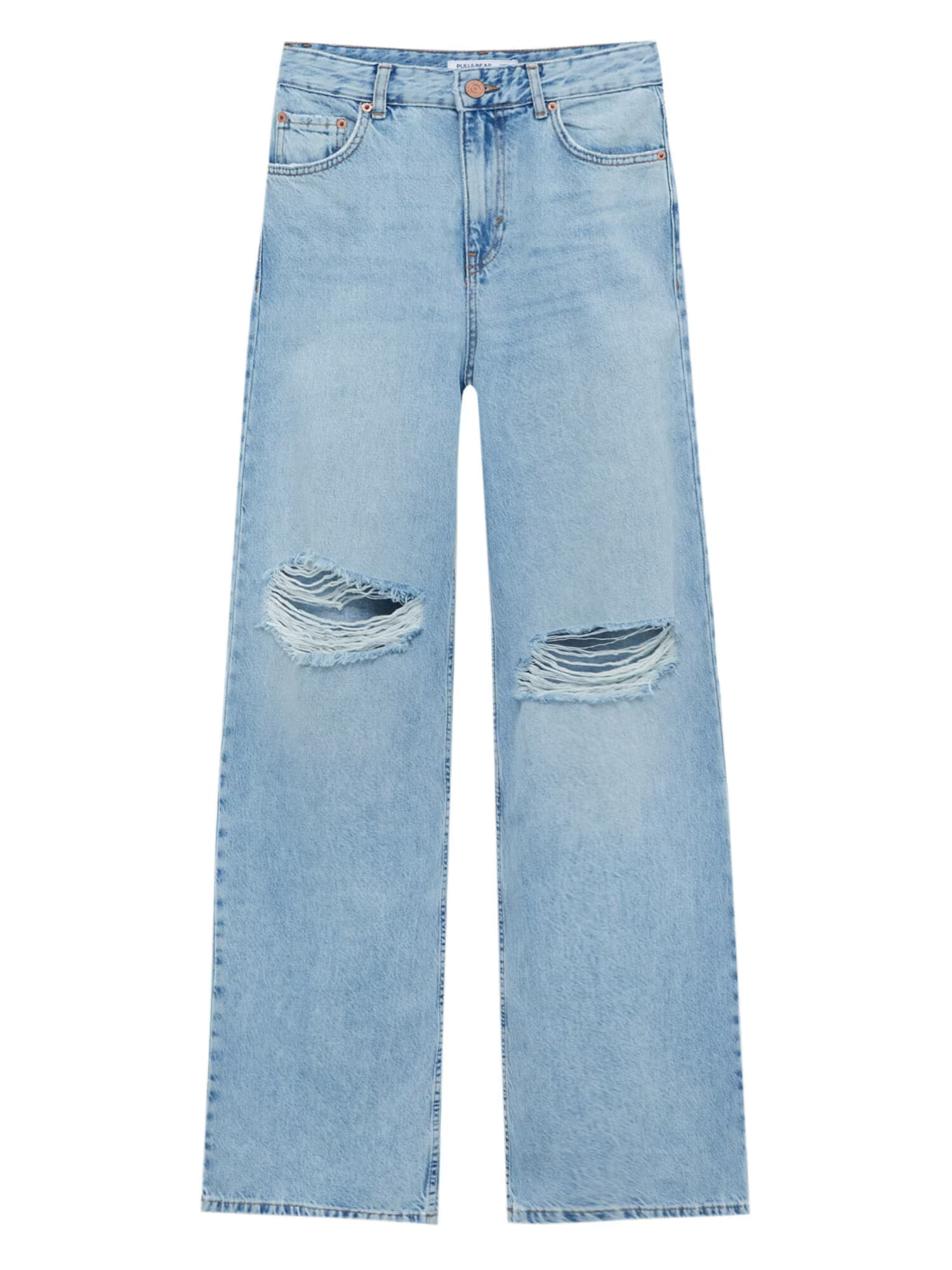 Pull&Bear Kavbojke moder denim - Pepit.si