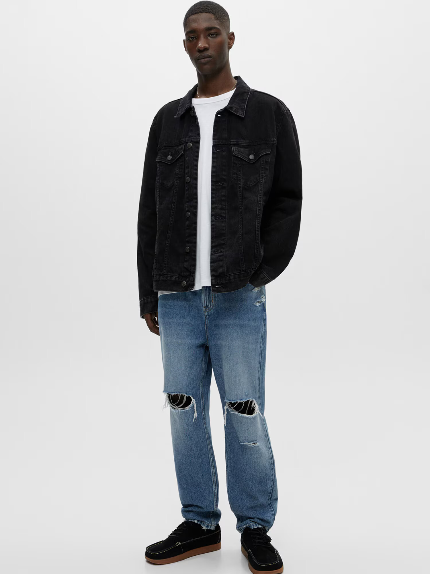 Pull&Bear Kavbojke moder denim - Pepit.si