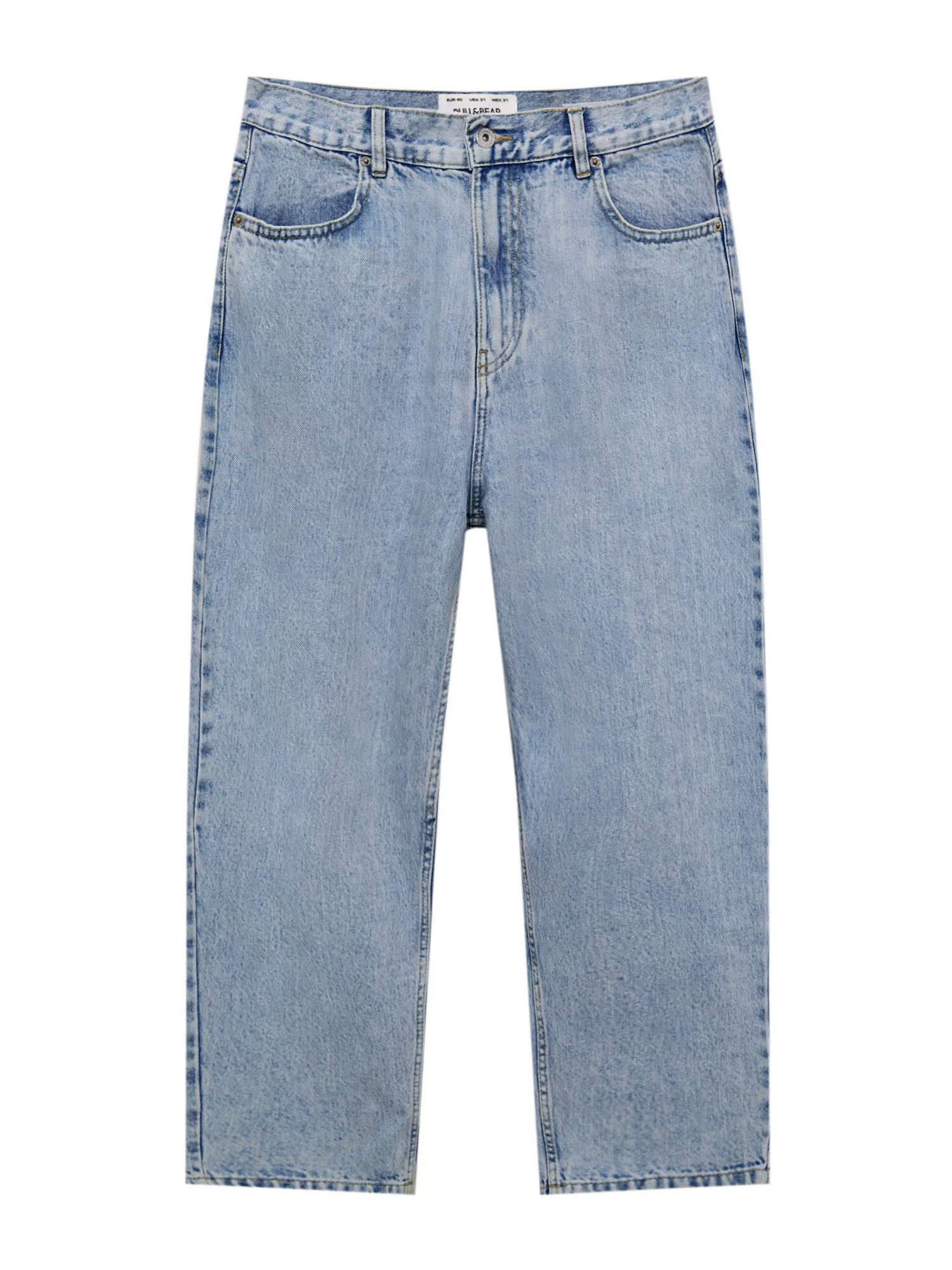 Pull&Bear Kavbojke moder denim - Pepit.si