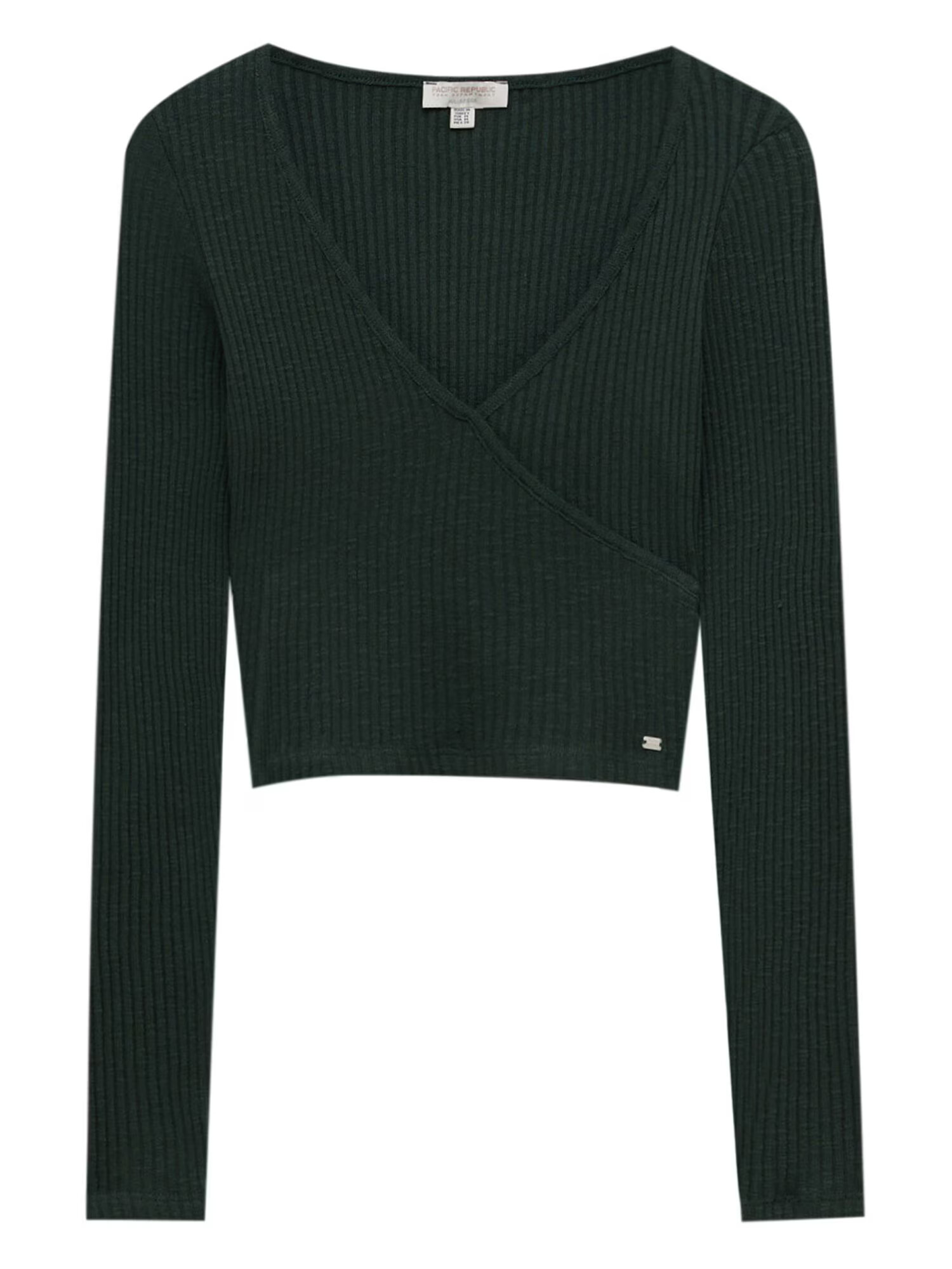 Pull&Bear Majica temno zelena - Pepit.si