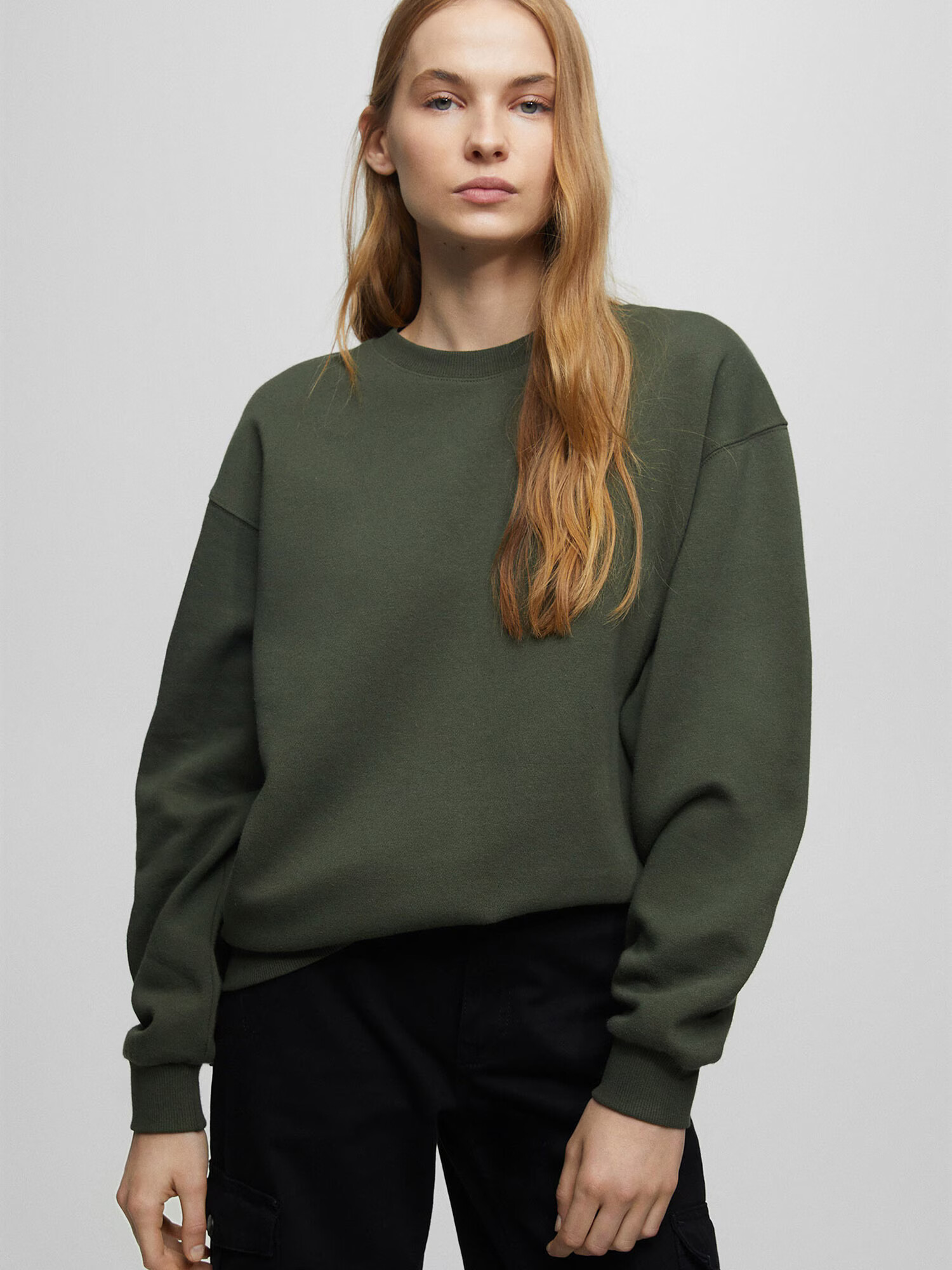 Pull&Bear Majica temno zelena - Pepit.si