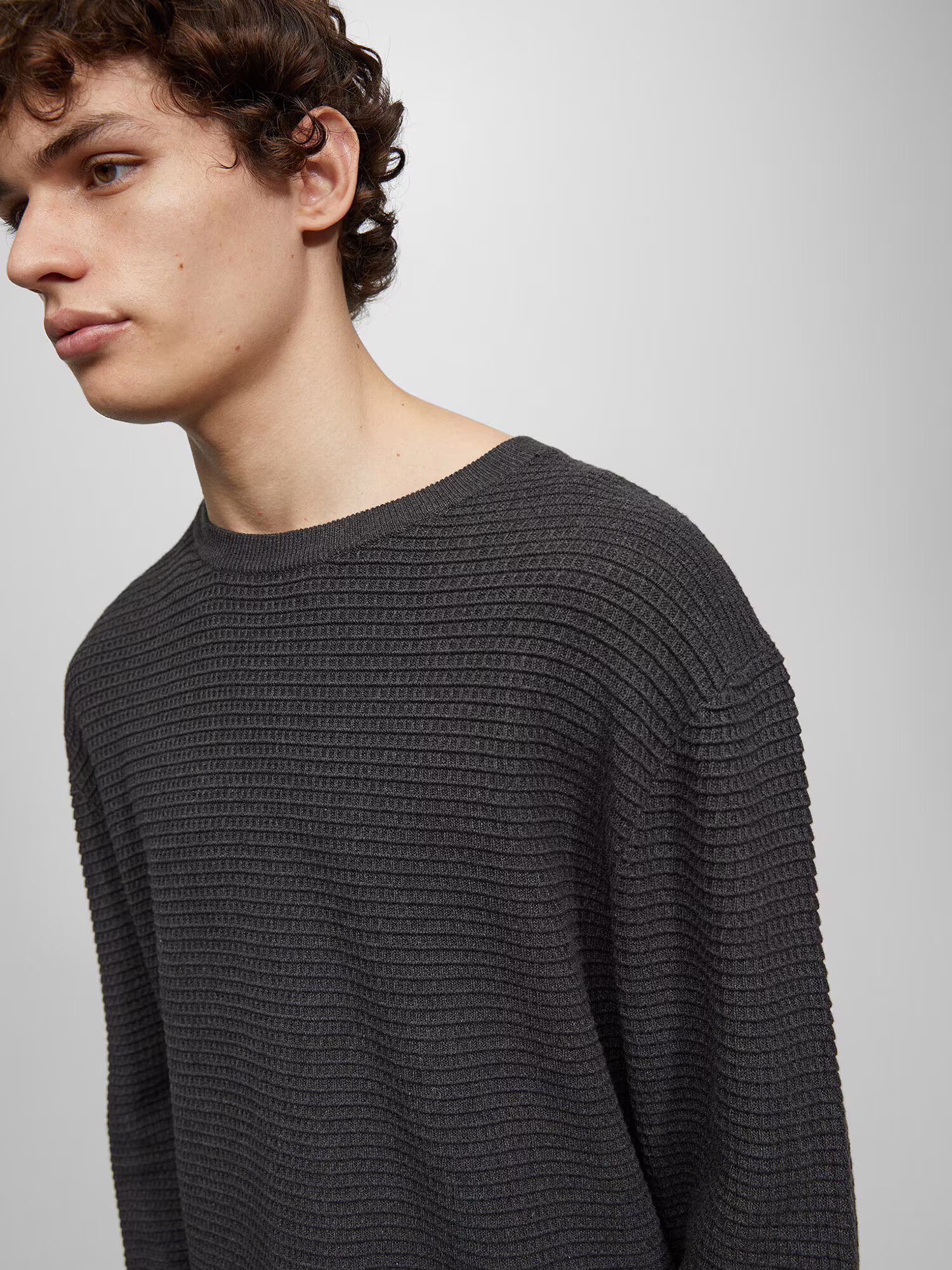 Pull&Bear Pulover temno siva - Pepit.si