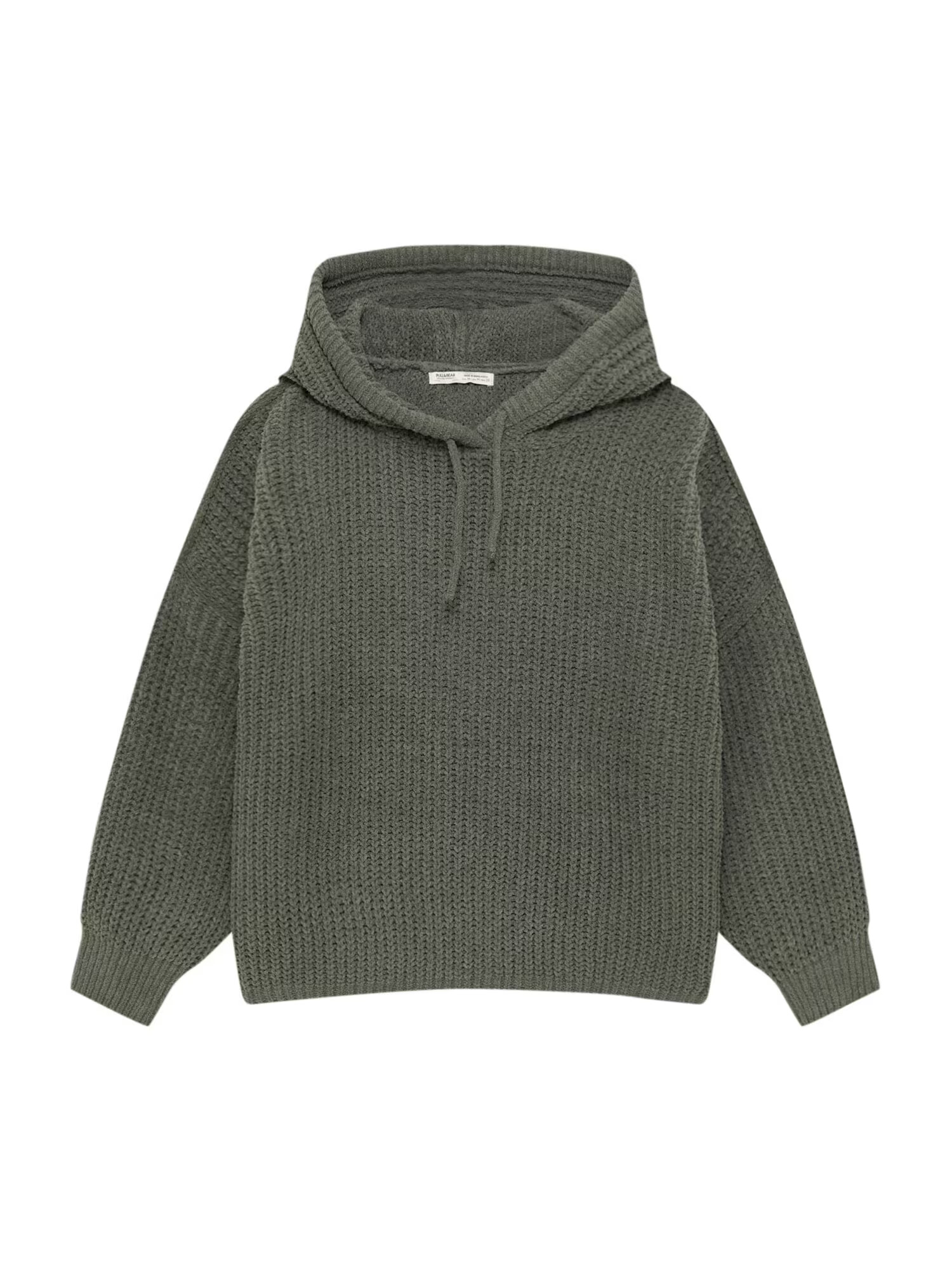 Pull&Bear Pulover temno zelena - Pepit.si