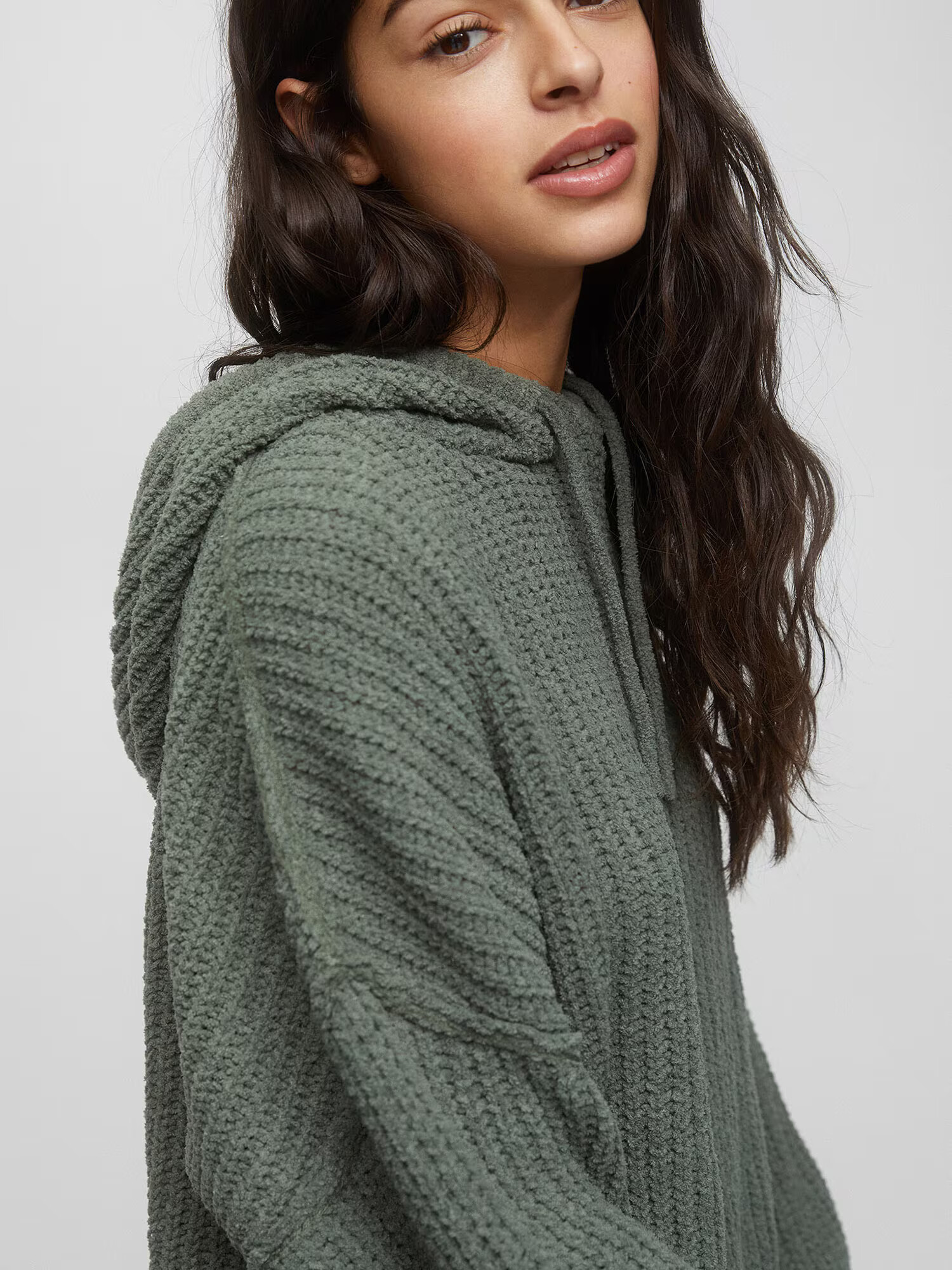 Pull&Bear Pulover temno zelena - Pepit.si