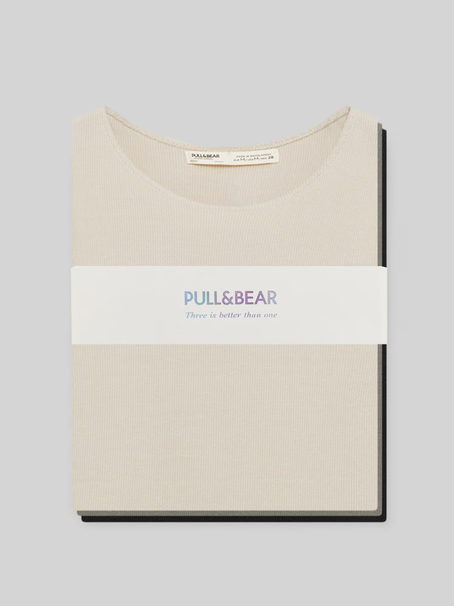 Pull&Bear Top bež / kaki / črna - Pepit.si