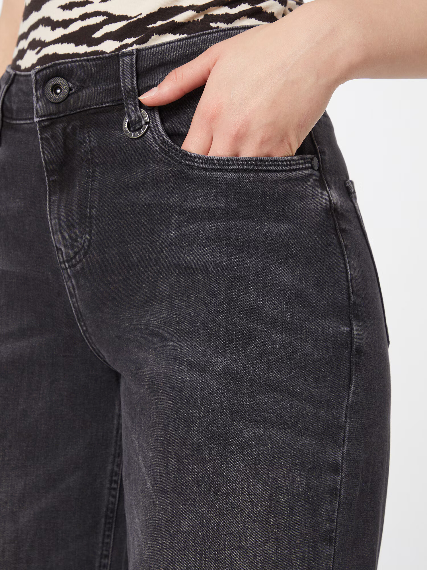 PULZ Jeans Kavbojke 'EMMA' črn denim - Pepit.si