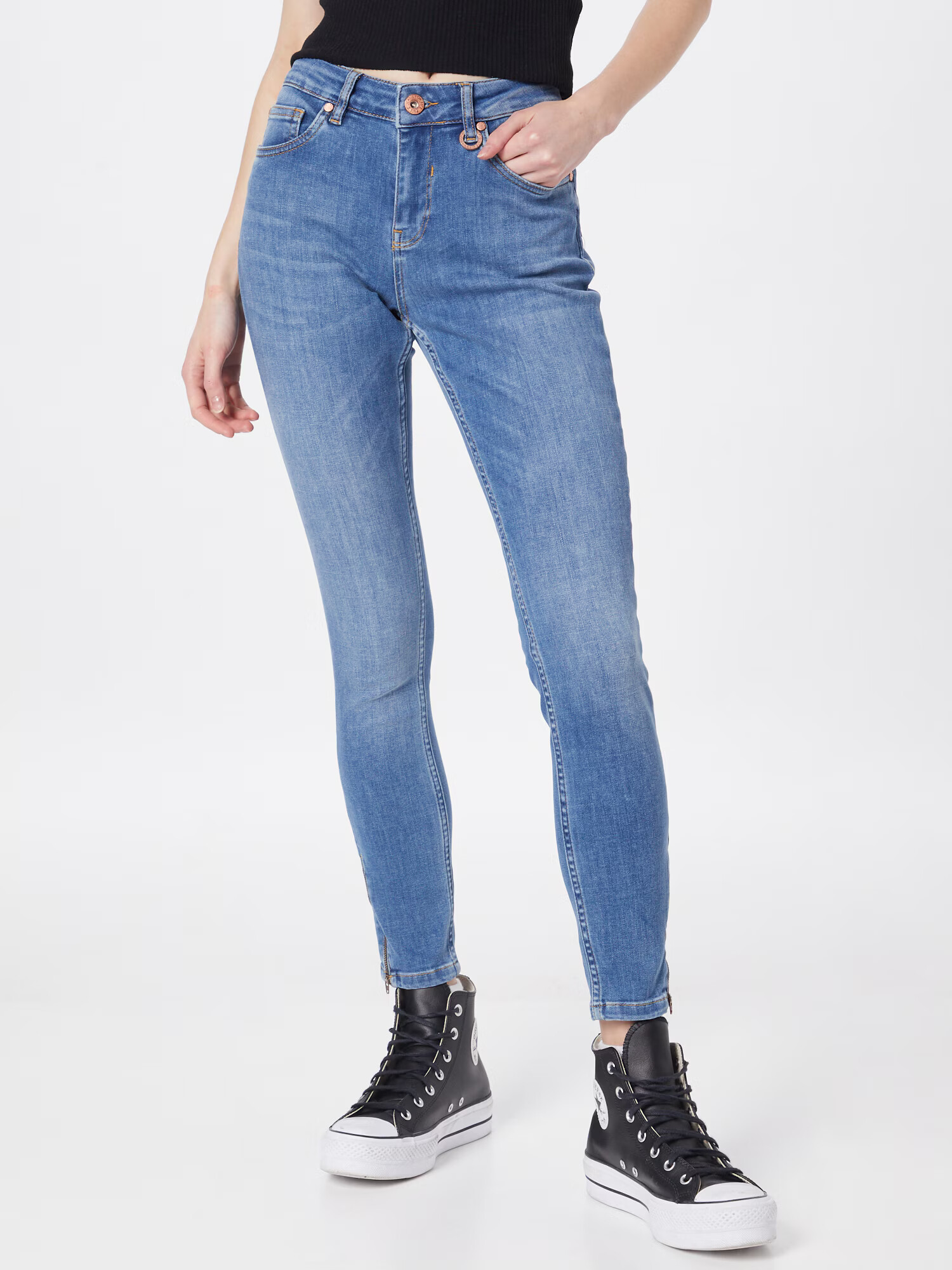 PULZ Jeans Kavbojke 'EMMA' moder denim - Pepit.si