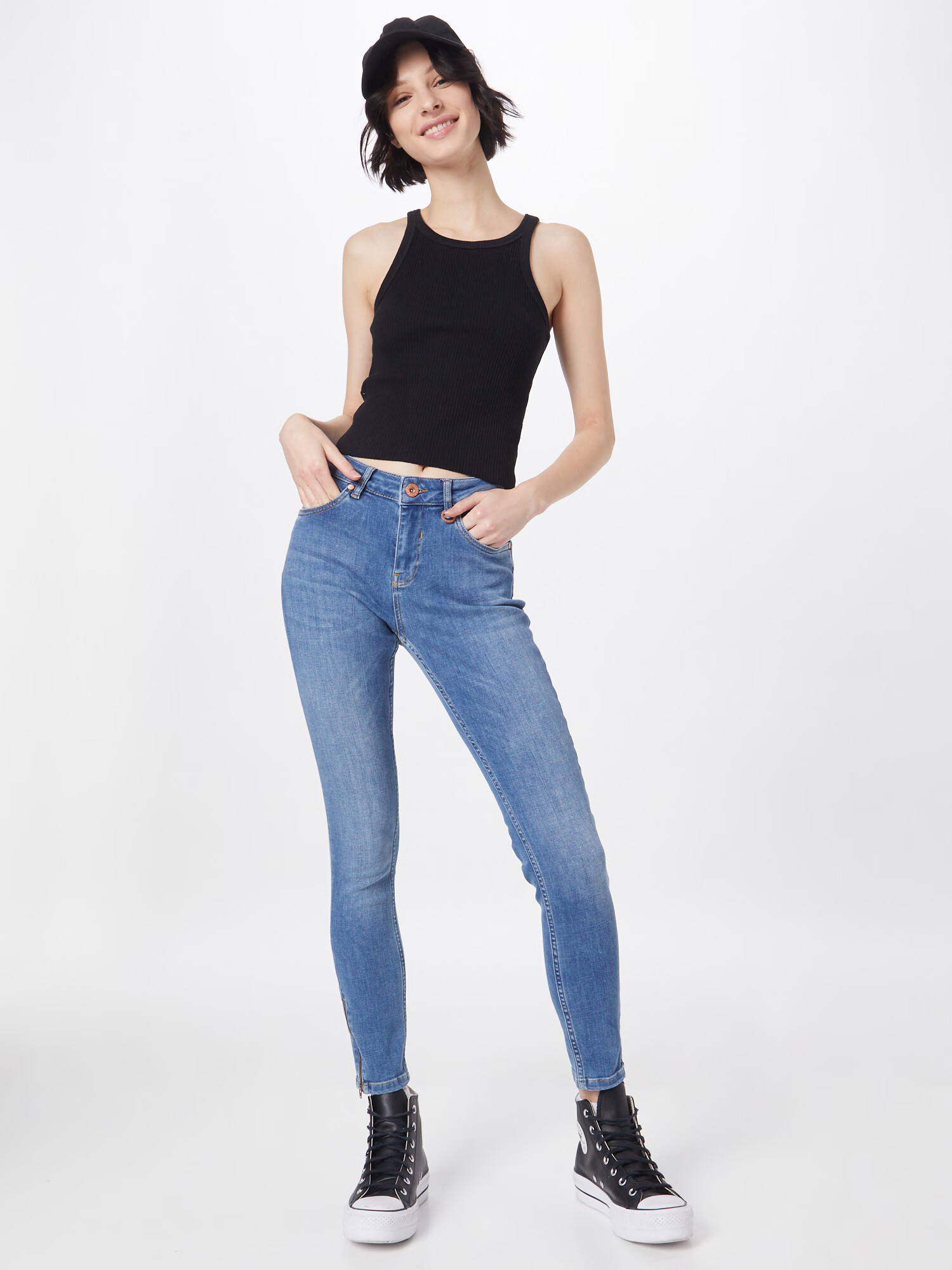 PULZ Jeans Kavbojke 'EMMA' moder denim - Pepit.si