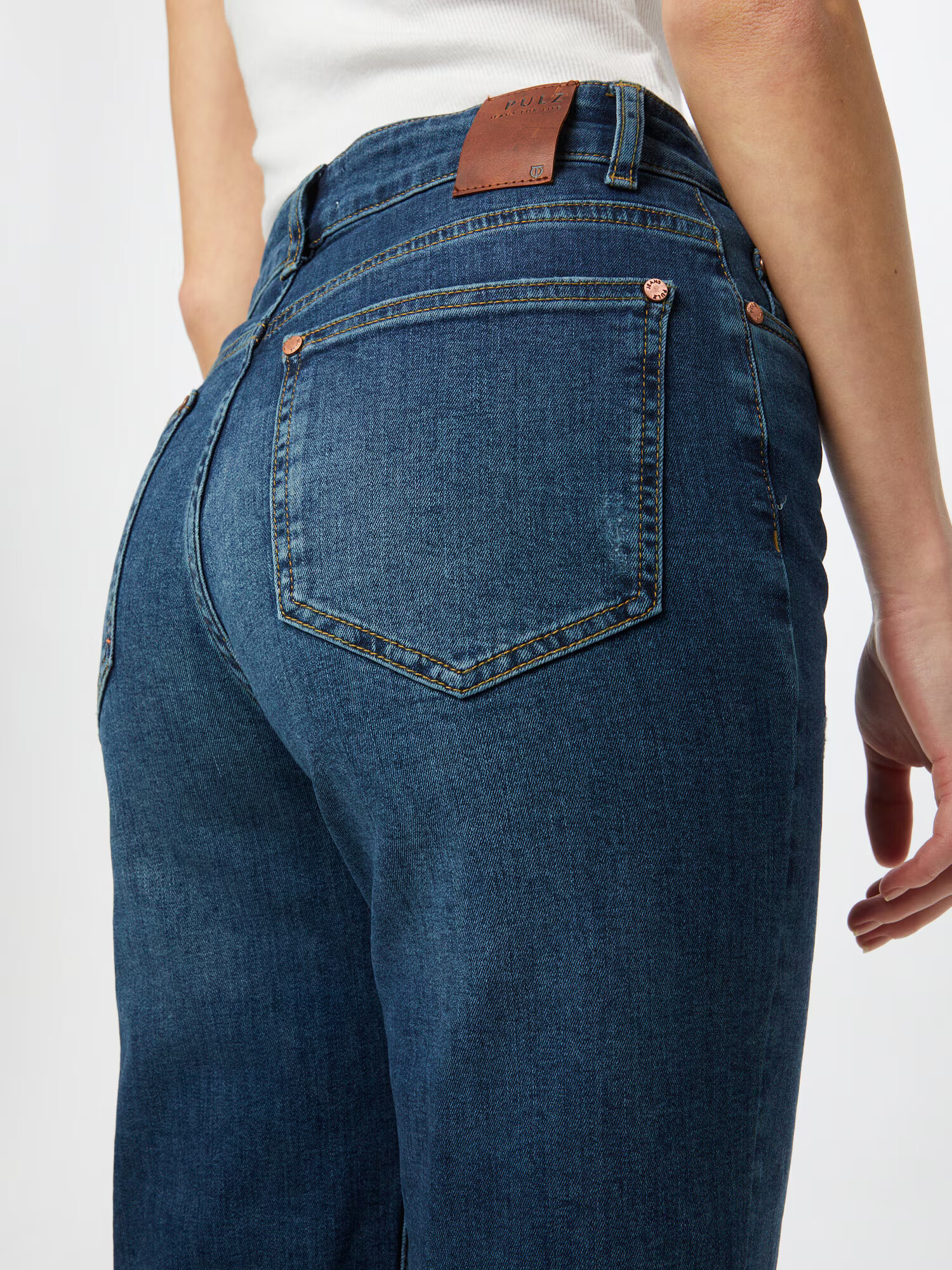 PULZ Jeans Kavbojke moder denim - Pepit.si