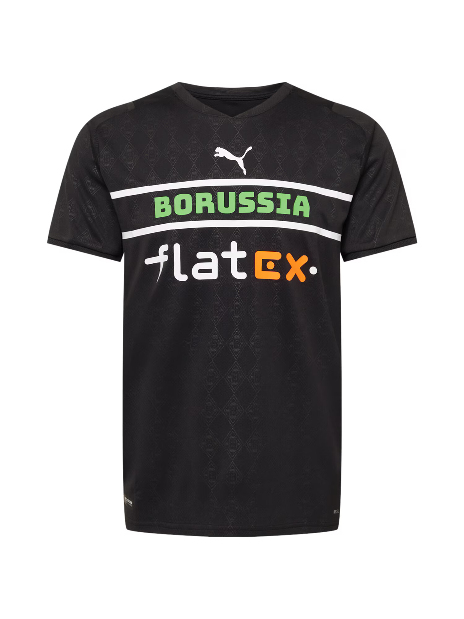 PUMA Dres 'Borussia Mönchengladbach 21-22' črna / zelena / bela / oranžna - Pepit.si