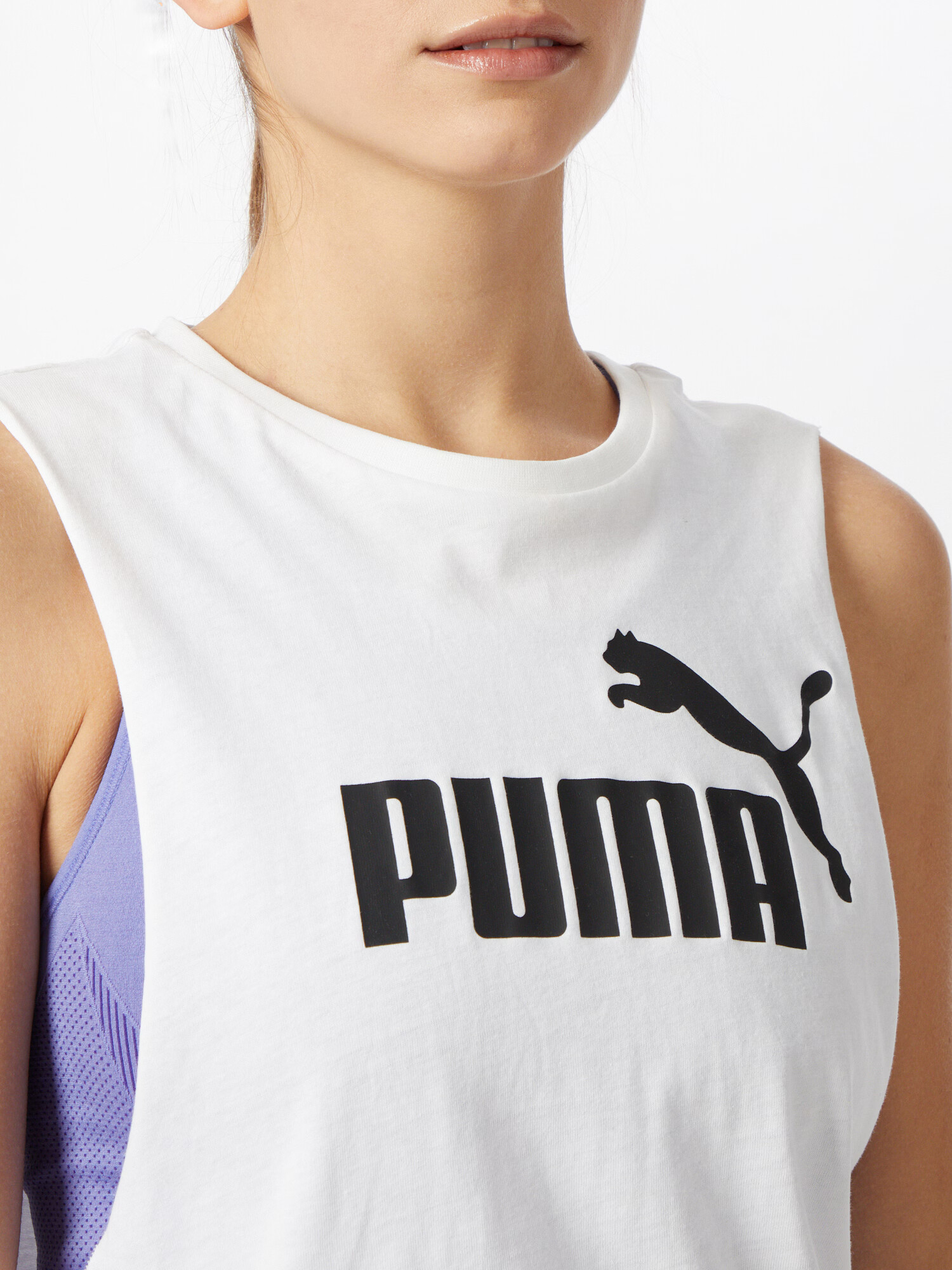 PUMA Športni top črna / bela - Pepit.si