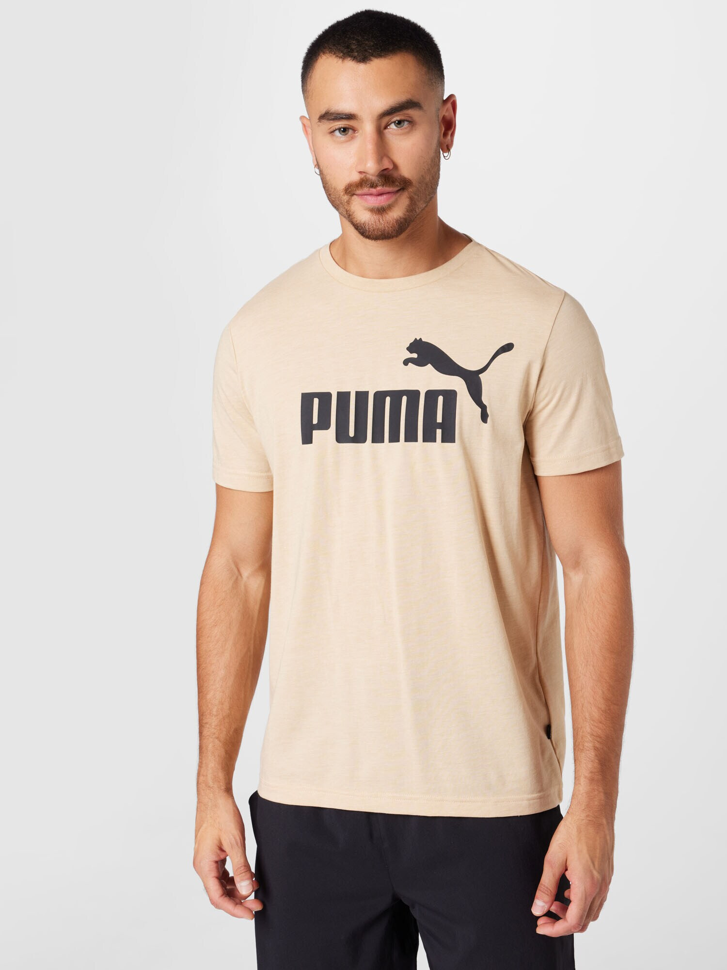 PUMA Funkcionalna majica bež / črna - Pepit.si