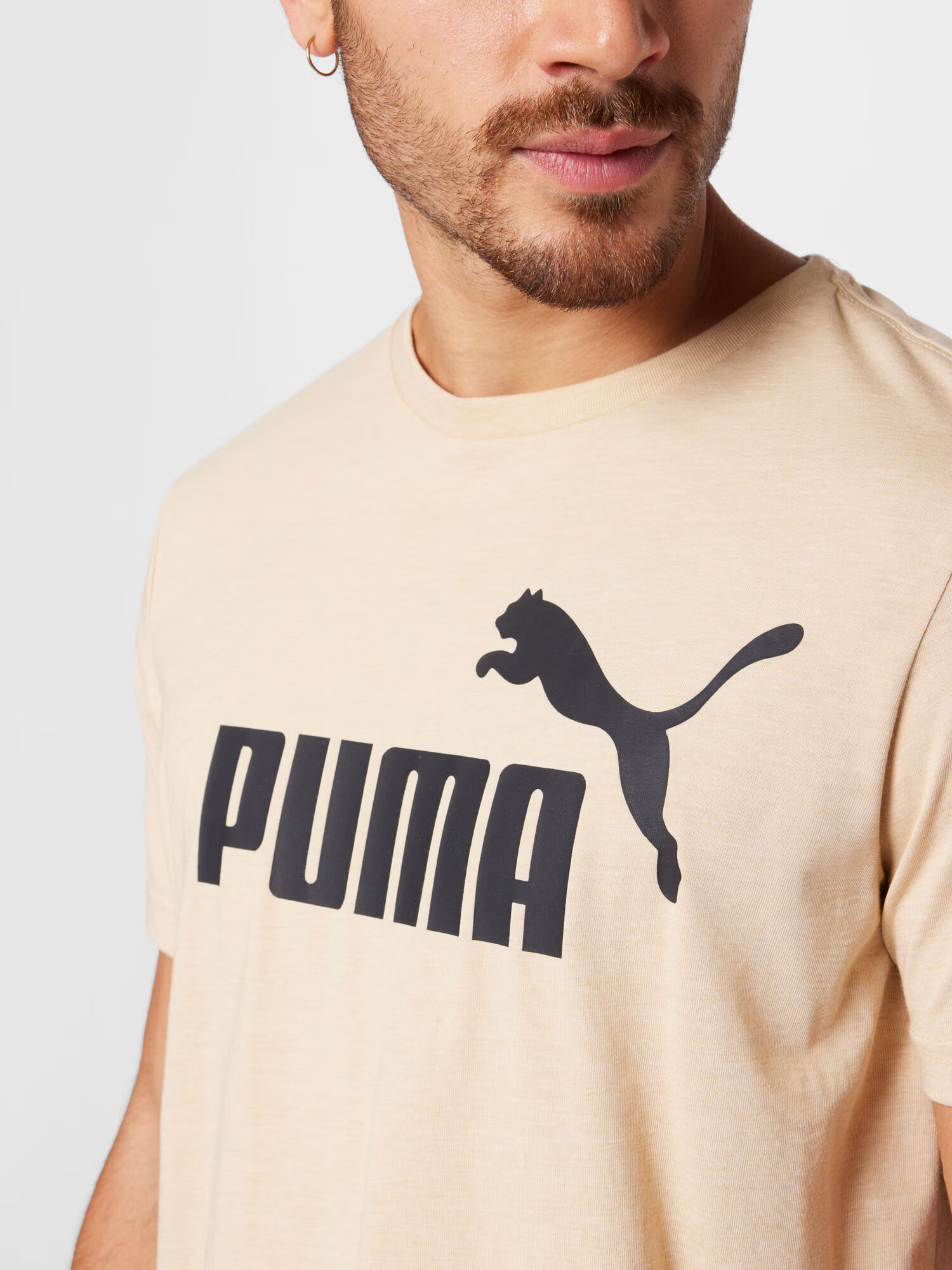 PUMA Funkcionalna majica bež / črna - Pepit.si