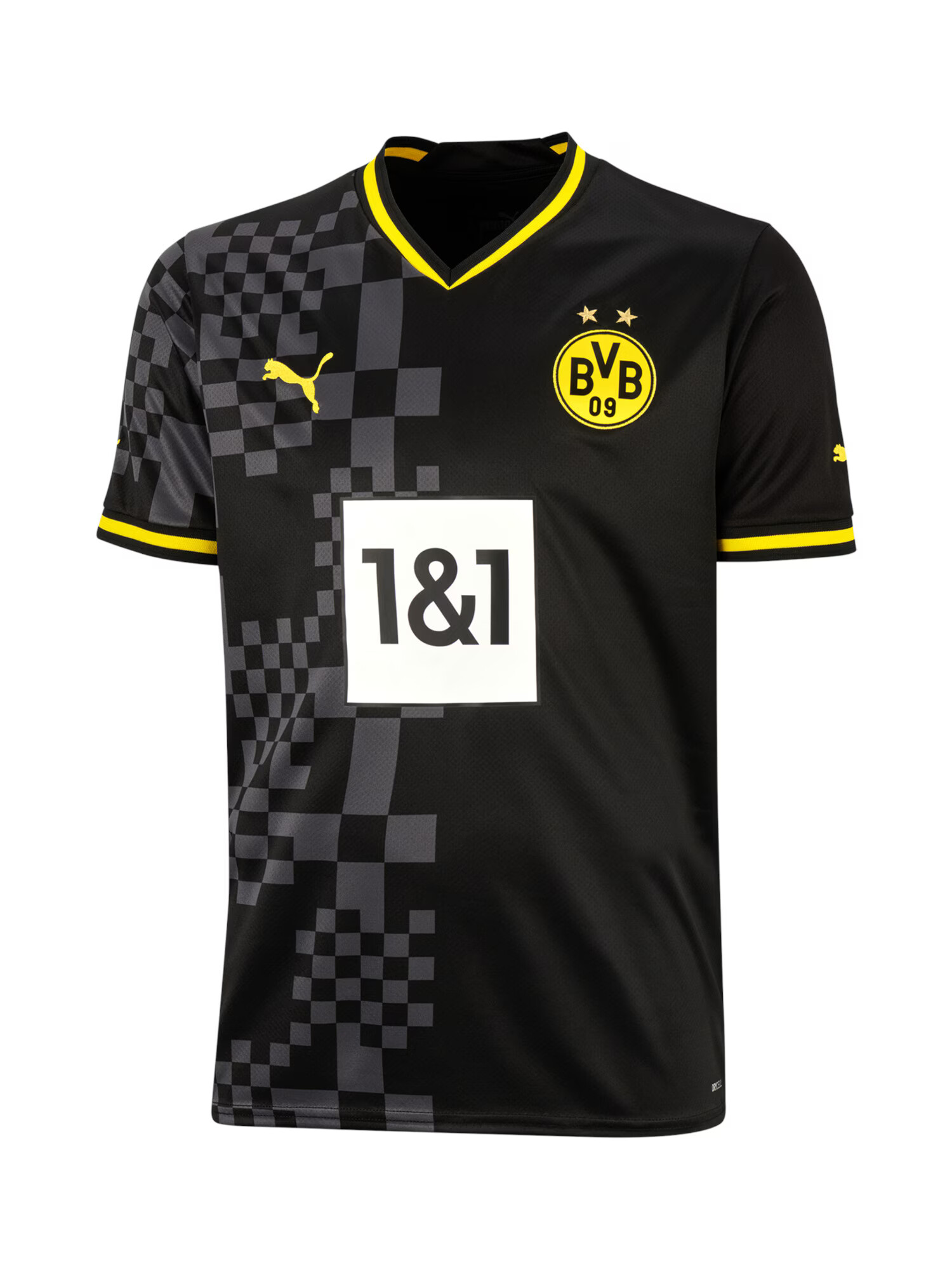 PUMA Funkcionalna majica 'Borussia Dortmund 22/23' neonsko rumena / siva / črna / bela - Pepit.si