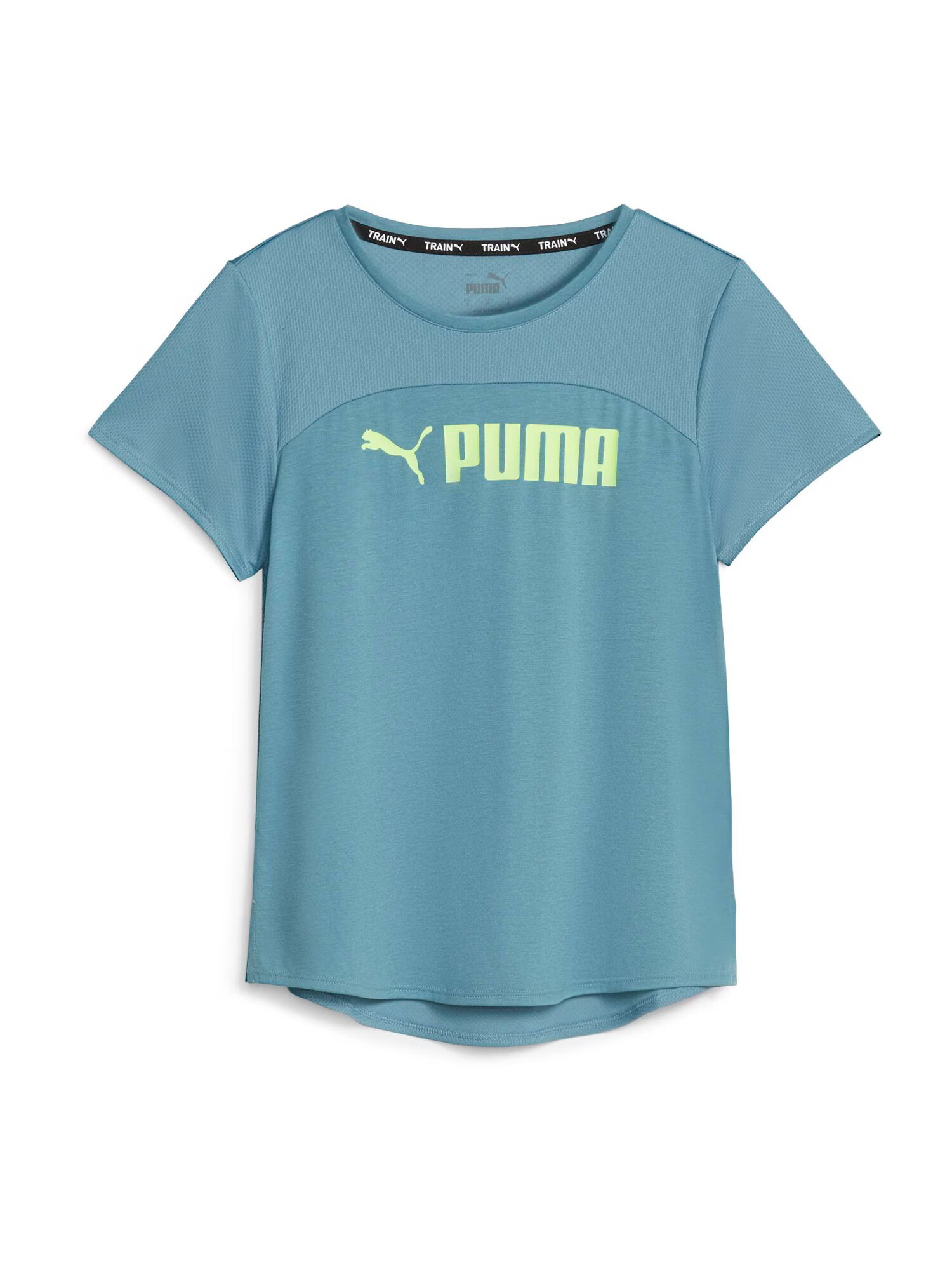 PUMA Funkcionalna majica cijansko modra / svetlo zelena - Pepit.si