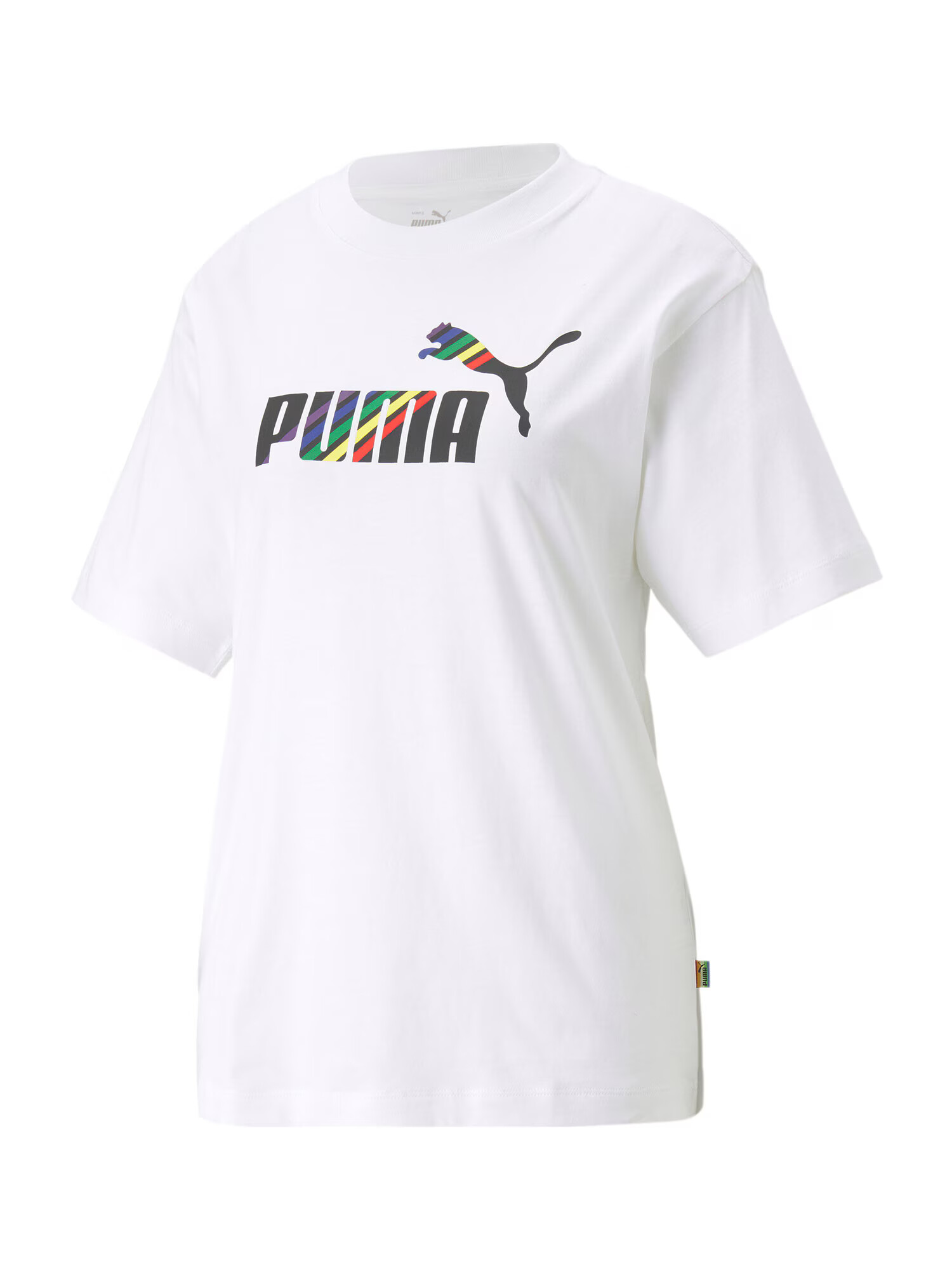 PUMA Funkcionalna majica 'Love Is Love' rumena / rdeča / črna / bela - Pepit.si