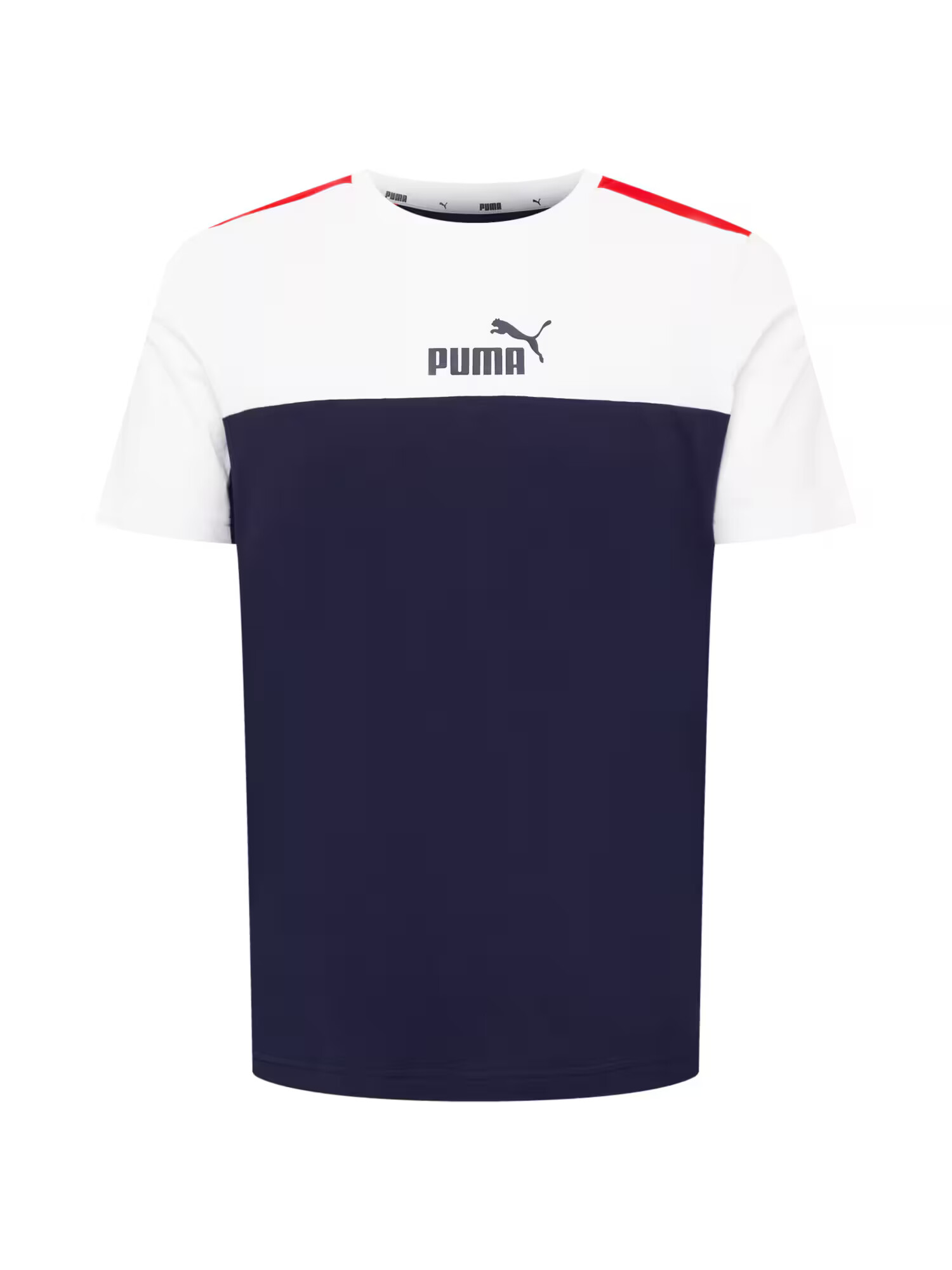 PUMA Funkcionalna majica mornarska / bela / rdeča - Pepit.si