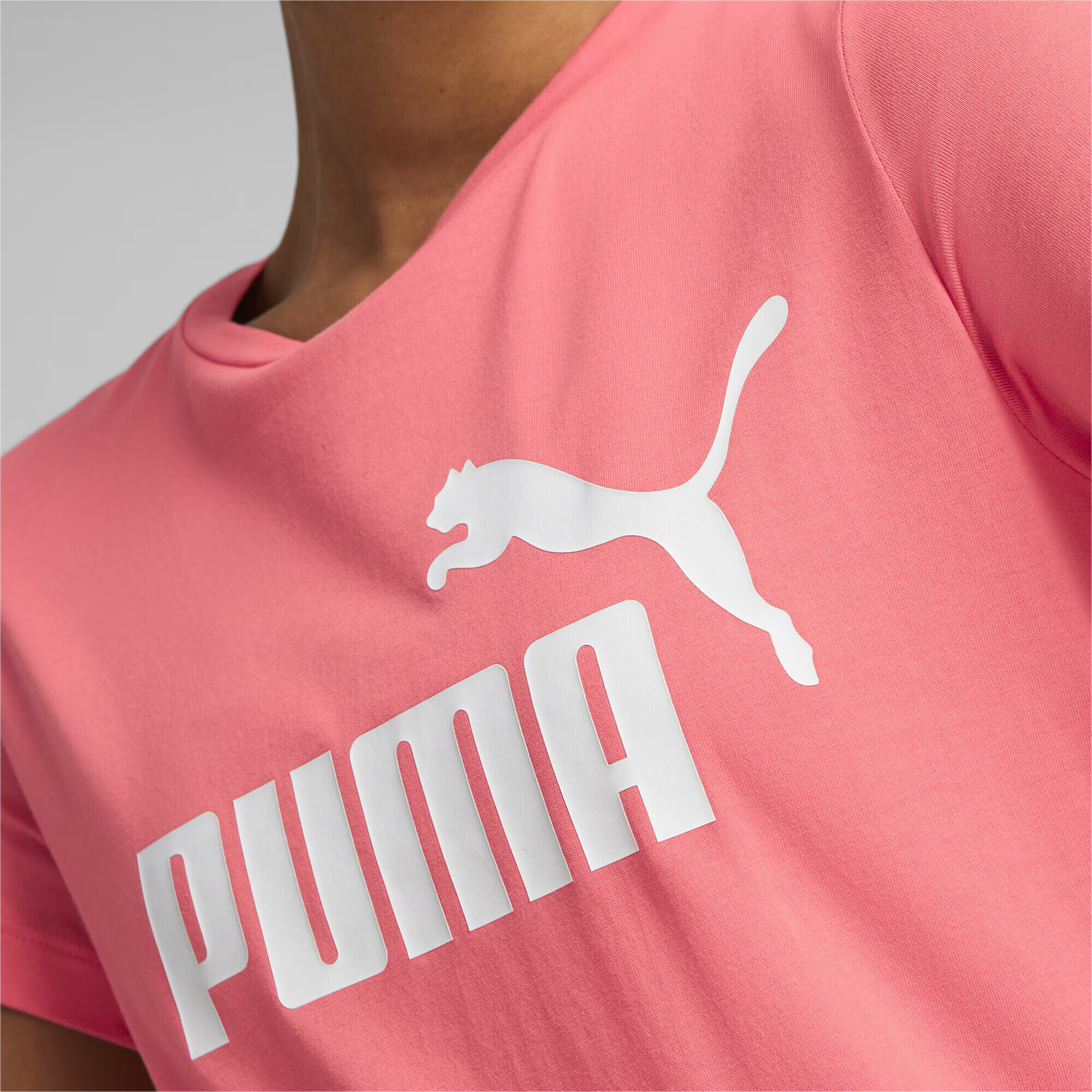 PUMA Majica roza / bela - Pepit.si