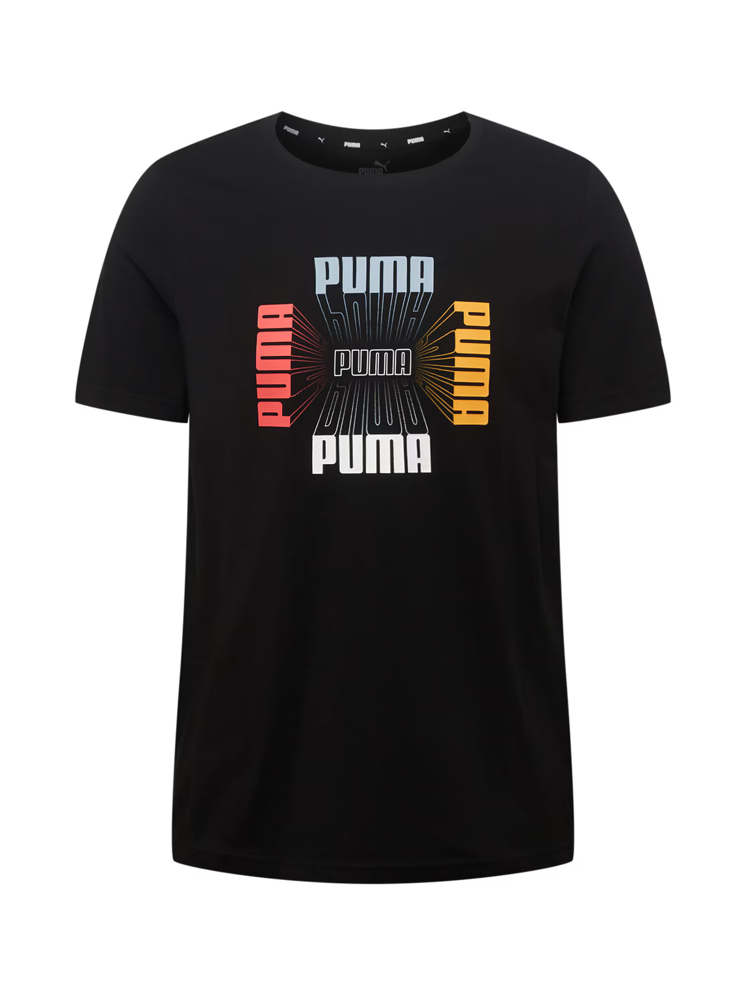 PUMA Funkcionalna majica svetlo modra / oranžna / rdeča / črna - Pepit.si