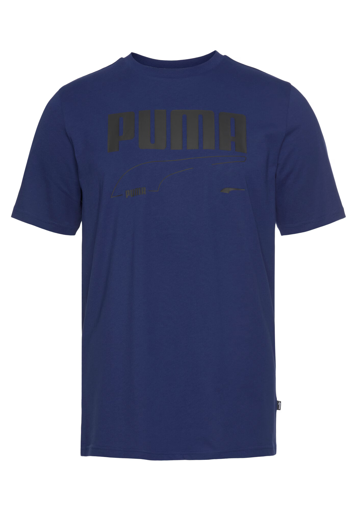 PUMA Funkcionalna majica temno modra / črna - Pepit.si