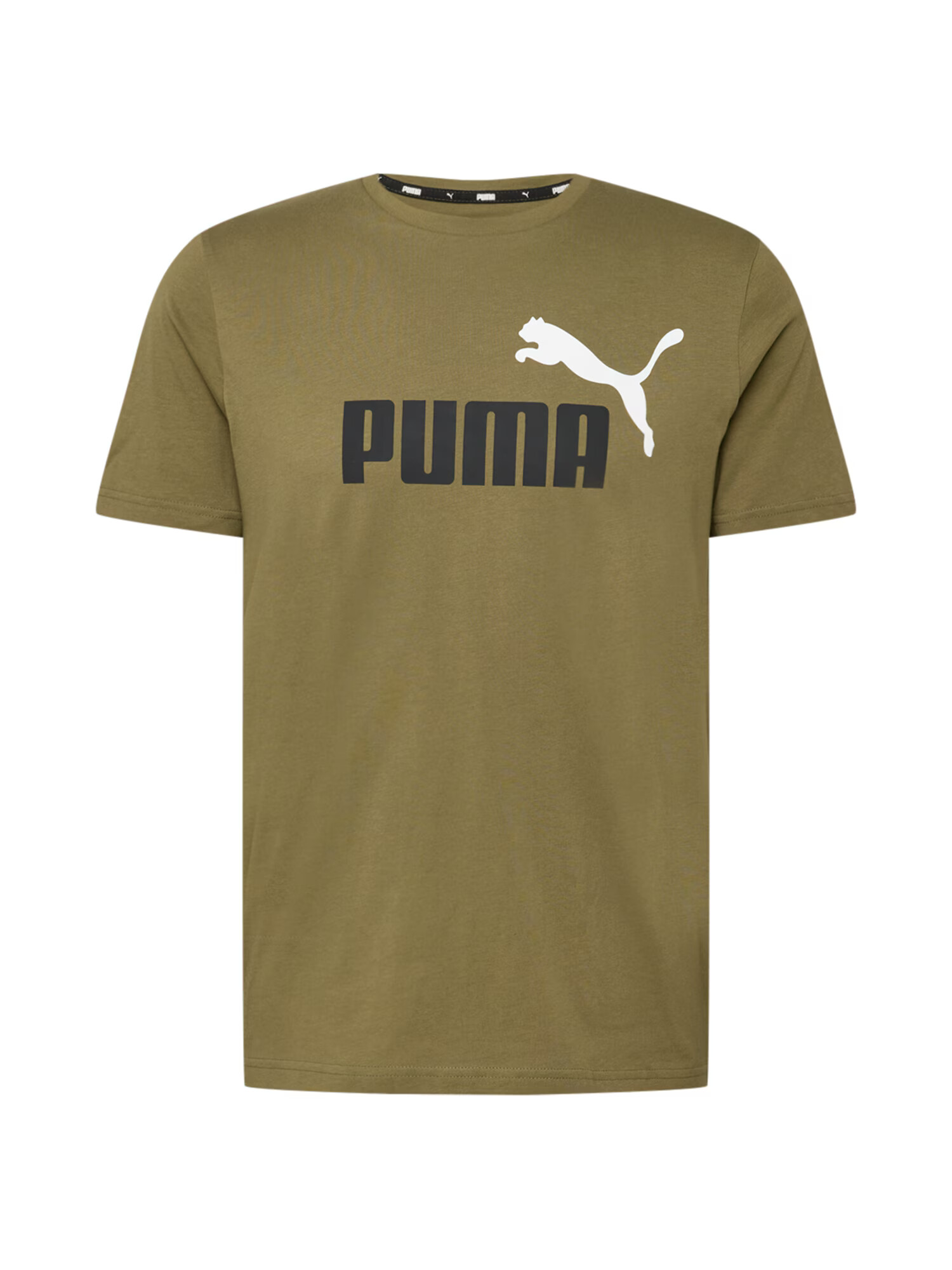 PUMA Funkcionalna majica temno zelena / črna / bela - Pepit.si