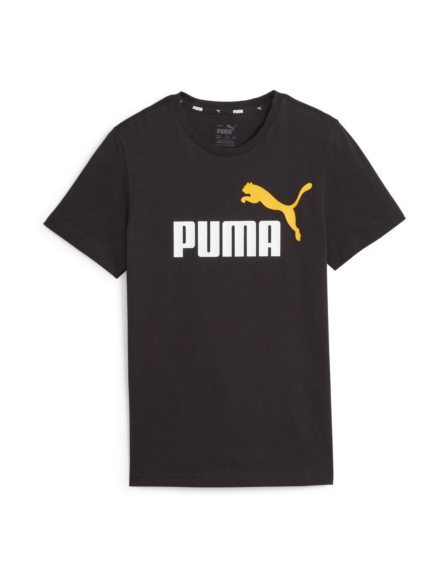 PUMA Funkcionalna majica žafran / črna / bela - Pepit.si