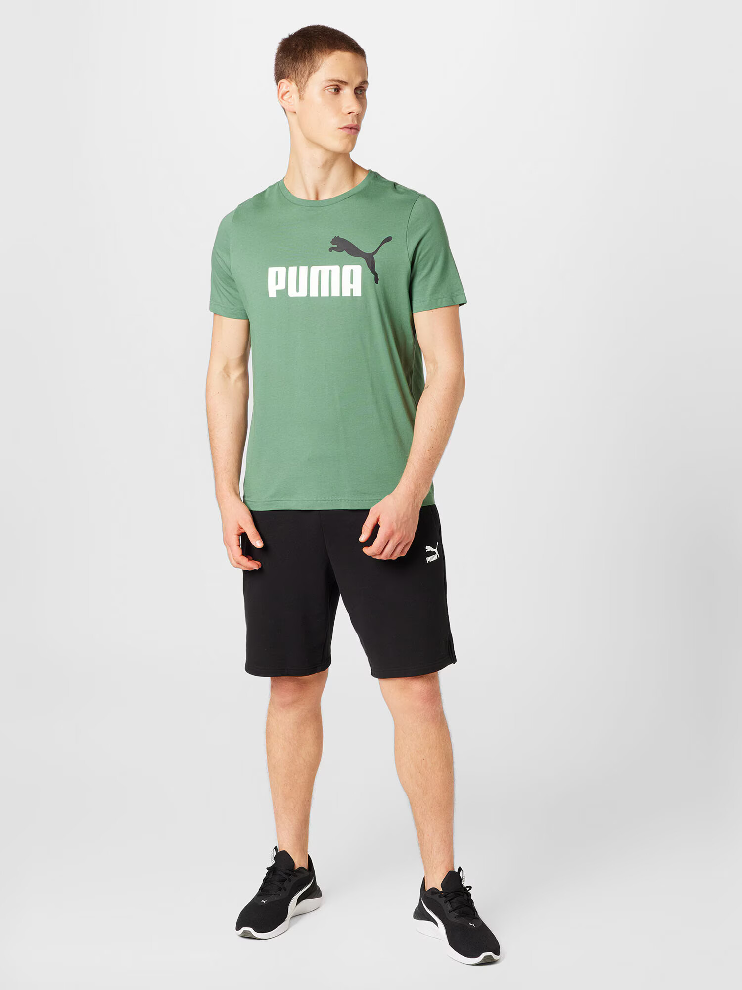 PUMA Funkcionalna majica zelena / črna / bela - Pepit.si