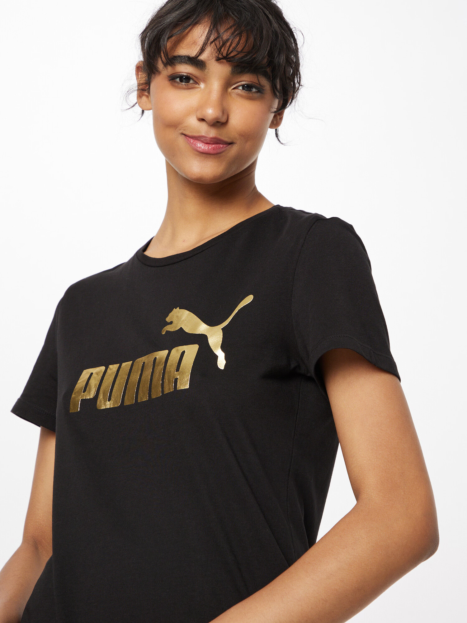 PUMA Funkcionalna majica zlata / črna - Pepit.si