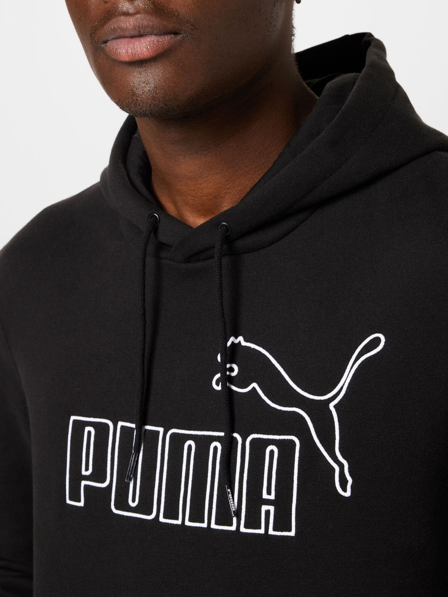 PUMA Športna majica črna / bela - Pepit.si