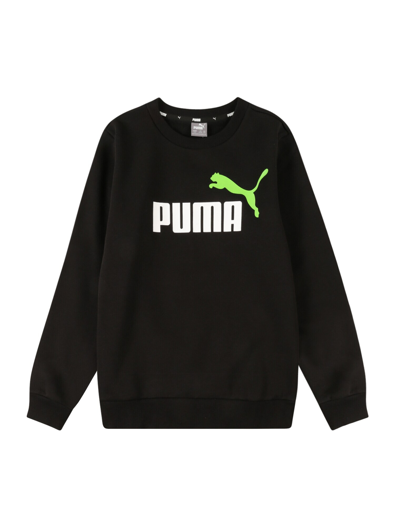 PUMA Majica črna / bela / zelena - Pepit.si