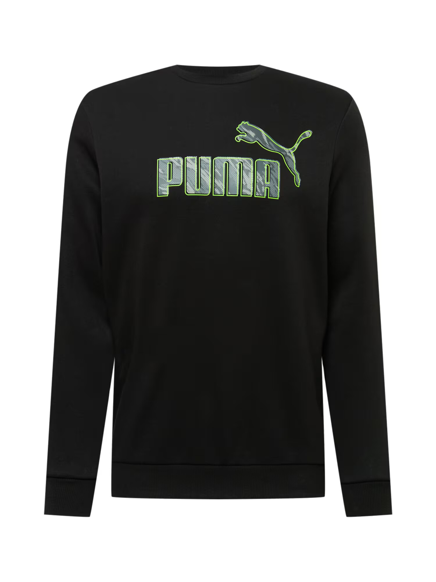 PUMA Majica črna / zelena / siva - Pepit.si